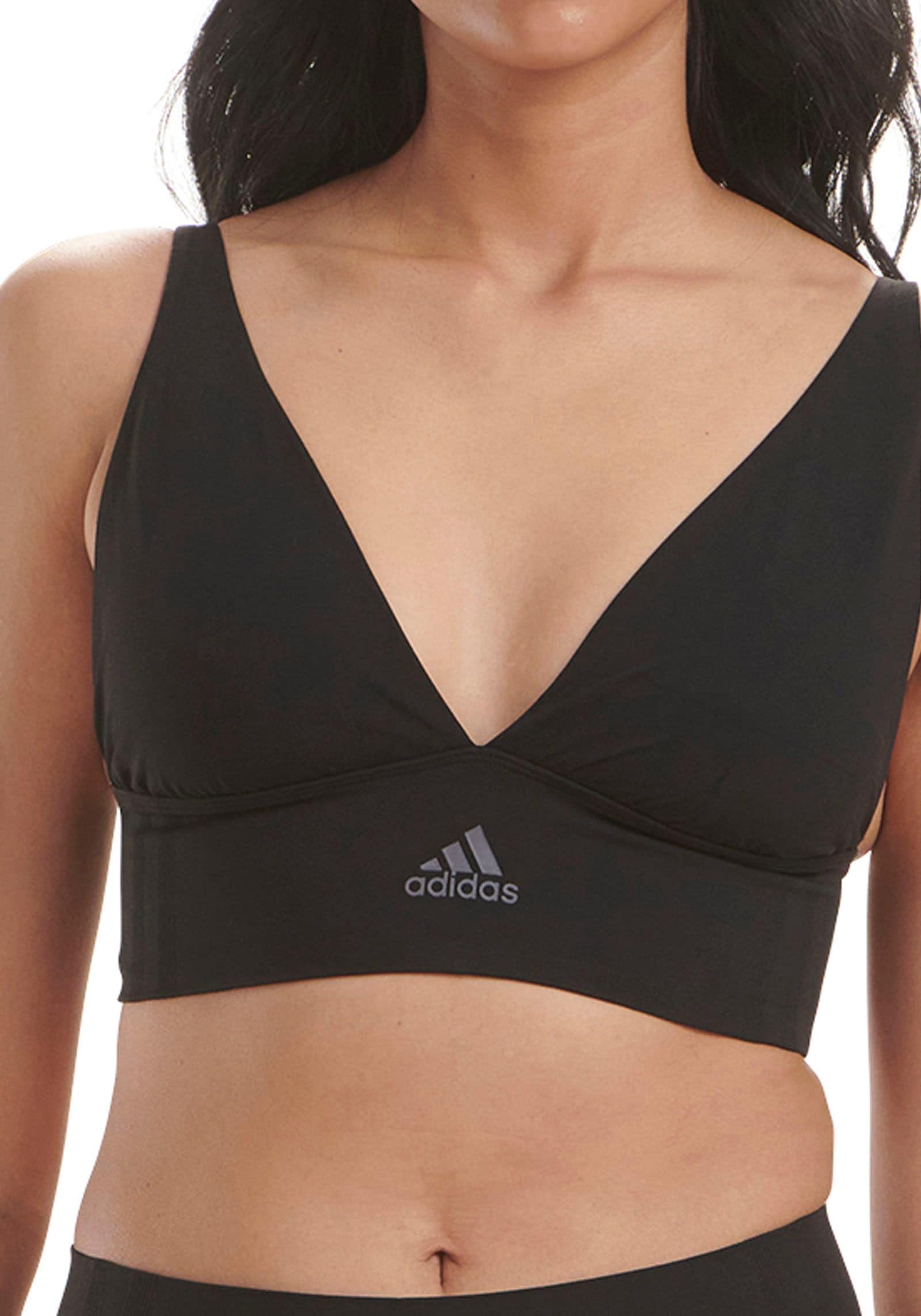 adidas Sportswear Longline-BH ""Active Seamless Micro Stretch"", mit verstellbaren Träger und Pull-On-Verschluss, ohne B