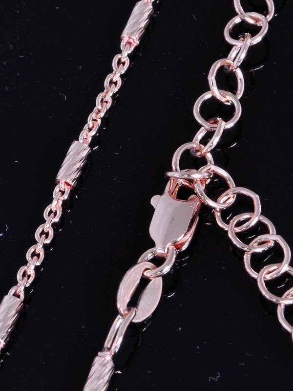 Adelia´s Kette ohne Anhänger »Schmuck Halskette 925 rosé Silber 42 48 cm«