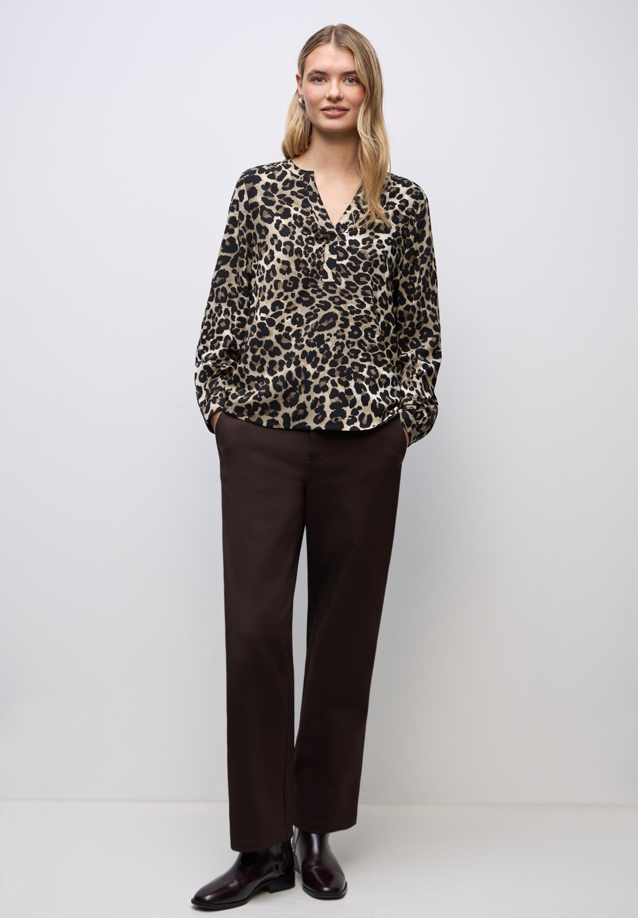 Thumbnail - STREET ONE Langarmbluse im Leo Design