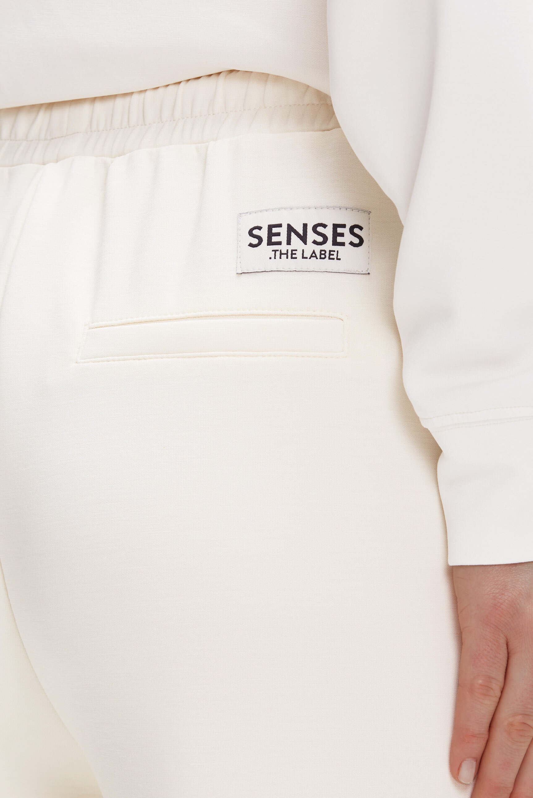 SENSES.THE LABEL Stoffhose  mit Elastikbund & seitlichen Taschen