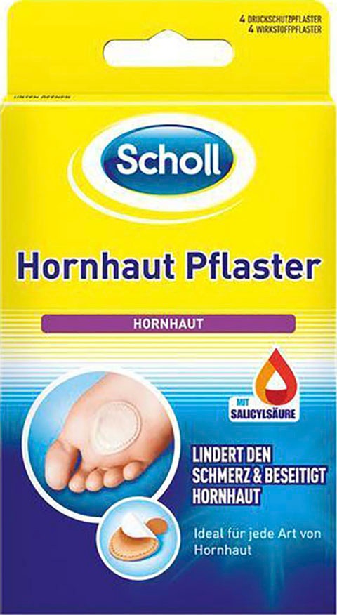 SCHOLL Hornhautpflaster, transparent, Pflaster, Zur Entfernung von Hornhaut an den Füßen