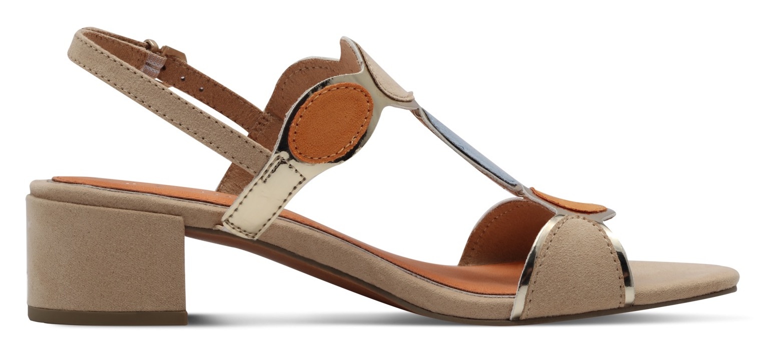 MARCO TOZZI Sandalette, Blockabsatz, Sommerschuh, Riemchensandale mit verstellbarer Schnalle