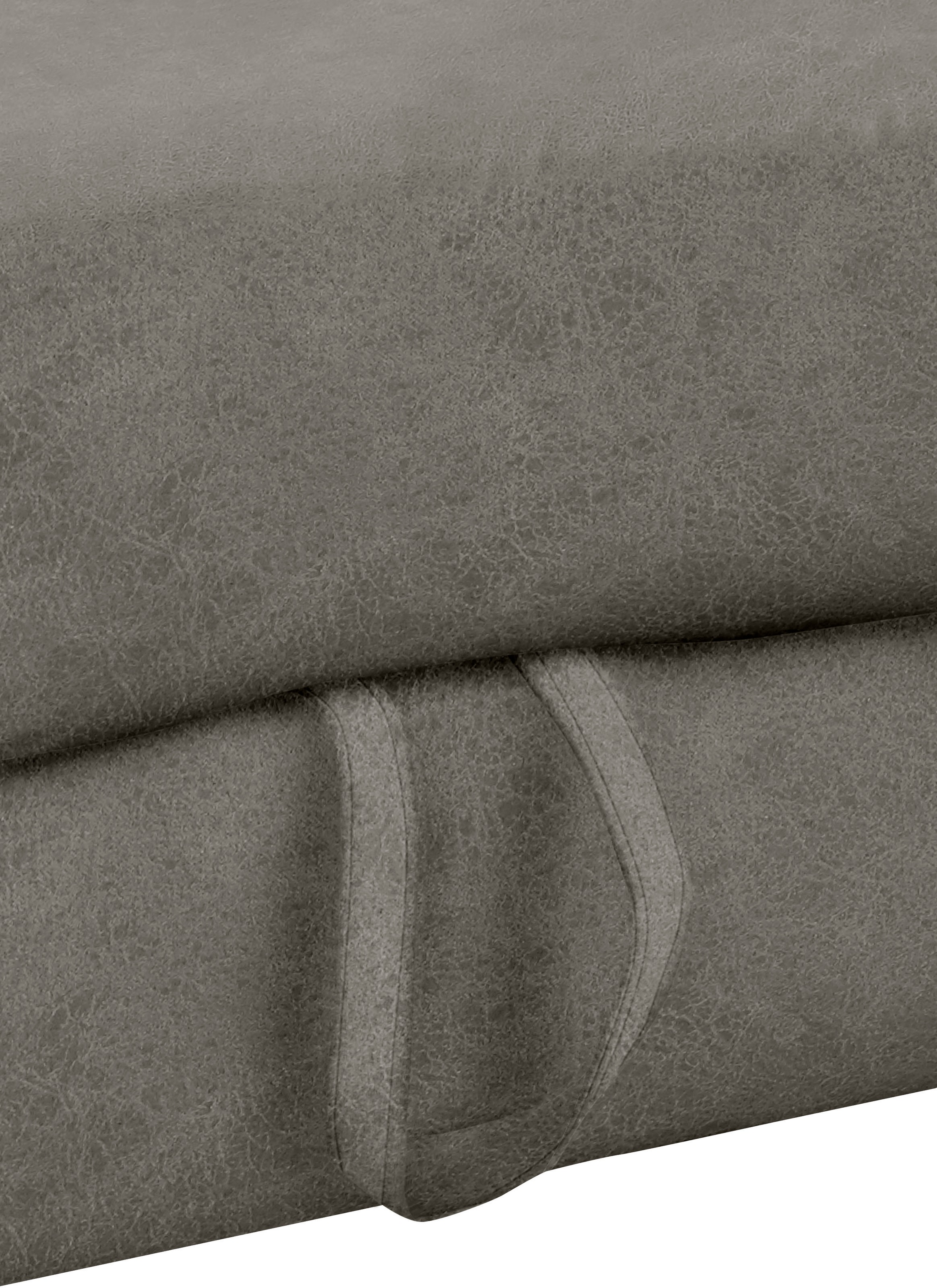 TRENDMANUFAKTUR Ecksofa »Chamber, zeitlos und modern, bequem mit hohem Sitzkomfort, L-Form«, inklusive einer Kopfstütze, wahlweise mit Schlaffunktion