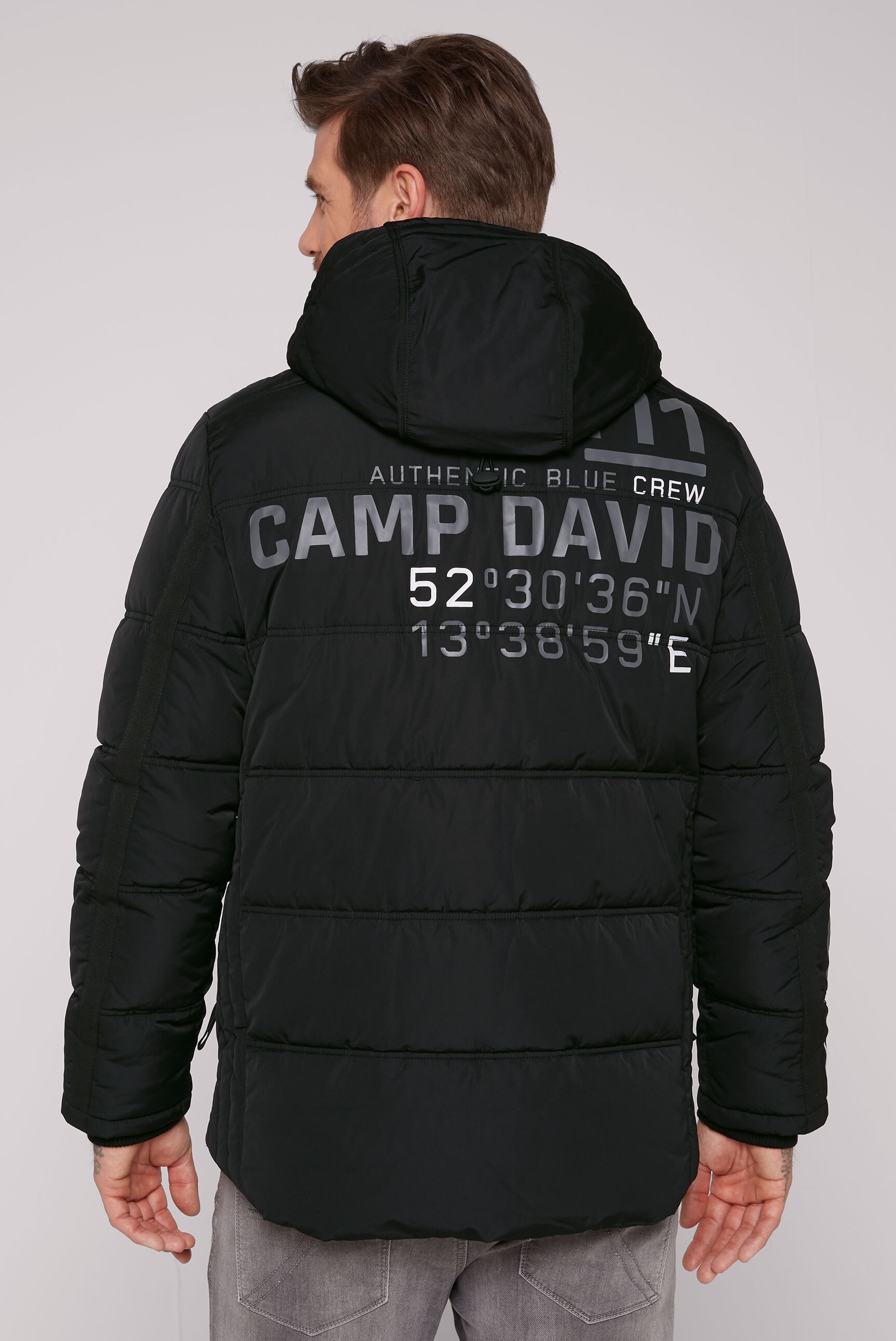 CAMP DAVID Winterjacke, mit Kapuze, mit Innentaschen