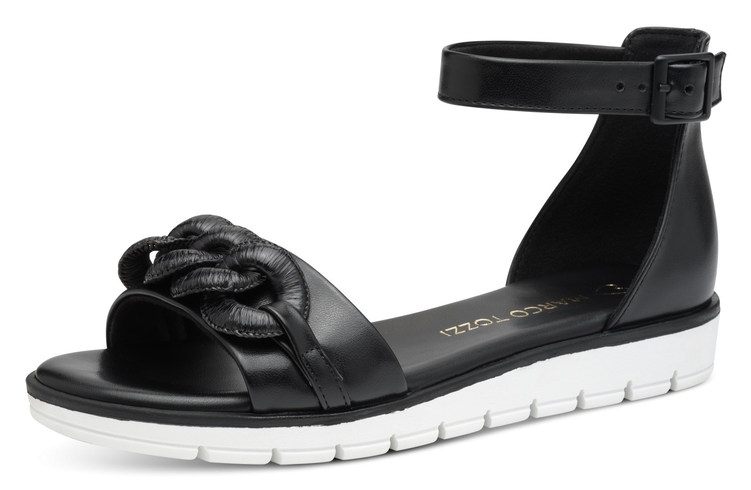 MARCO TOZZI Riemchensandale, Keilabsatz, Sommerschuh, Sandalette, mit Zierk günstig online kaufen