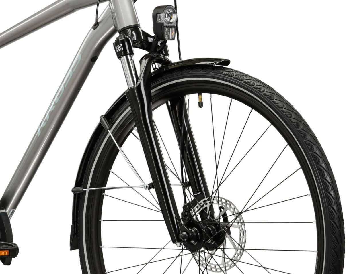 Kross Trekkingrad »Herren-Trekkingrad 28" Trans 3.0 Silberfarben 24 Gänge« 24 Gang Shimano ACERA M3020 Schaltwerk Kettenschaltung