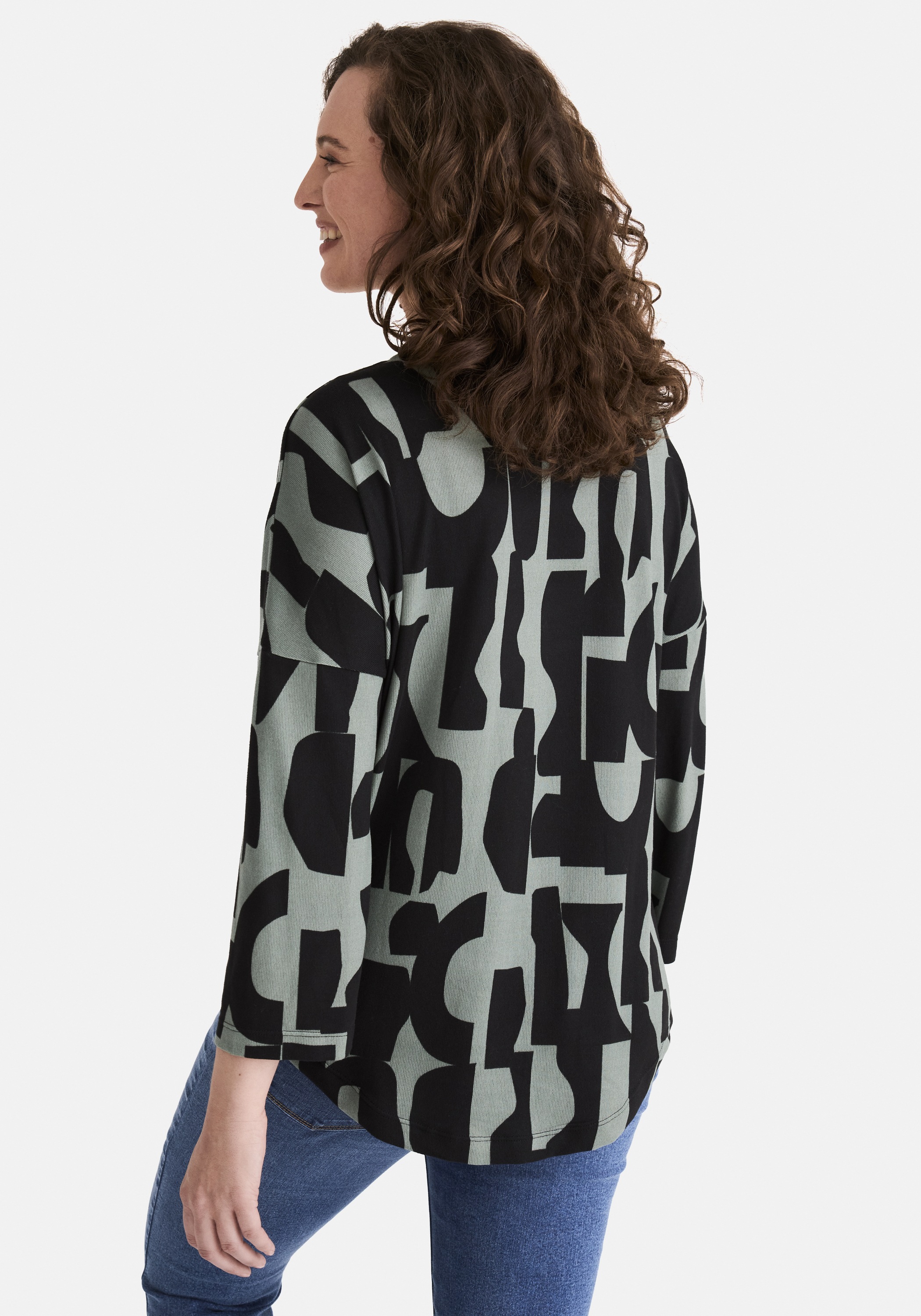 STOOKER WOMEN 3/4-Arm-Shirt »CARLY T-Shirt 3/4-Arm«, Loose Fit Shirt Rundhals 3/4 Arm für Damen