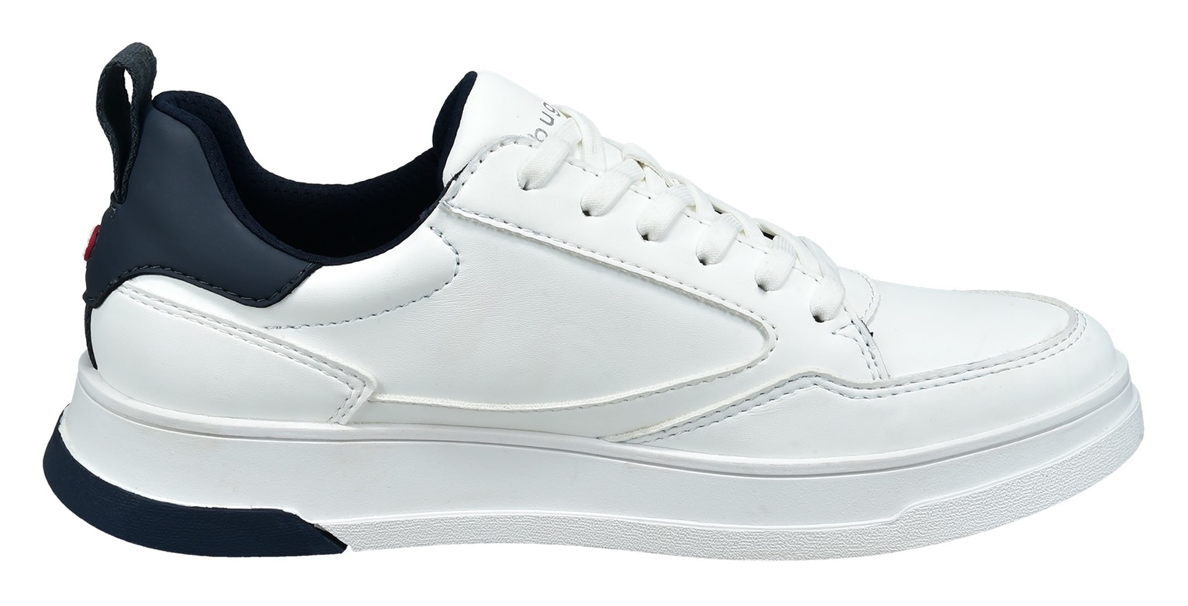 bugatti Keilsneaker, Freizeitschuh, Halbschuh, Schnürer mit Kontrastbesatz
