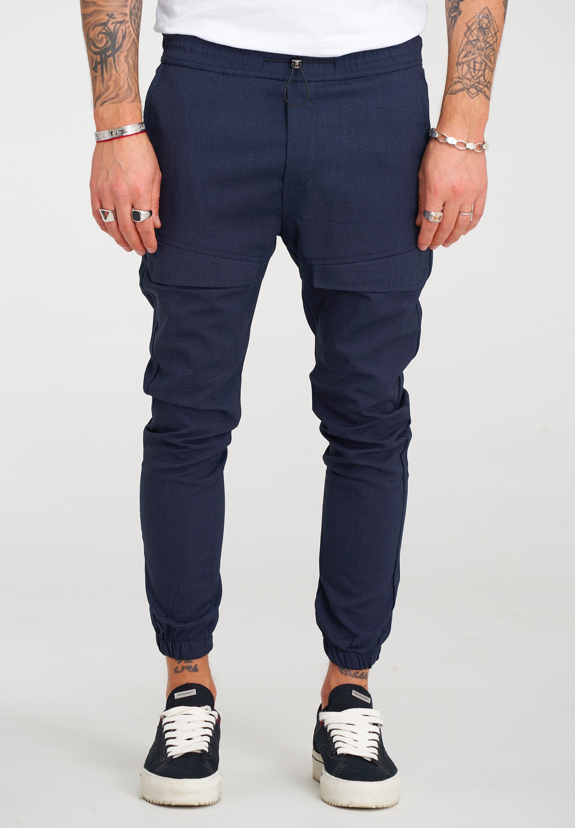2Y Premium Chinohose "ENRIKO Chino" mit elastischem Bund