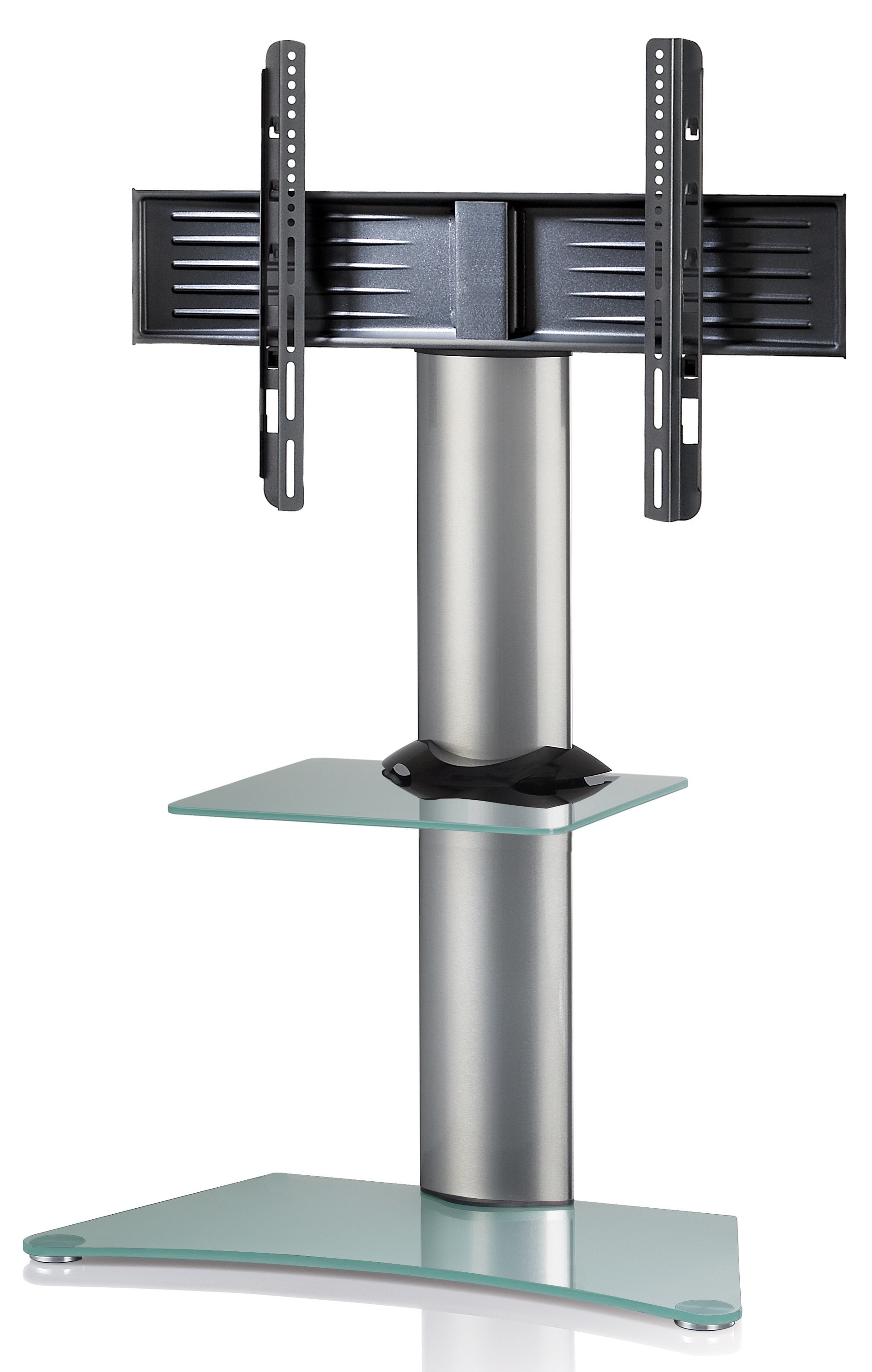 VCM Wohnzimmertisch »TV Standfuß Ständer Rack Alu Glas Fernseh Zental Z«