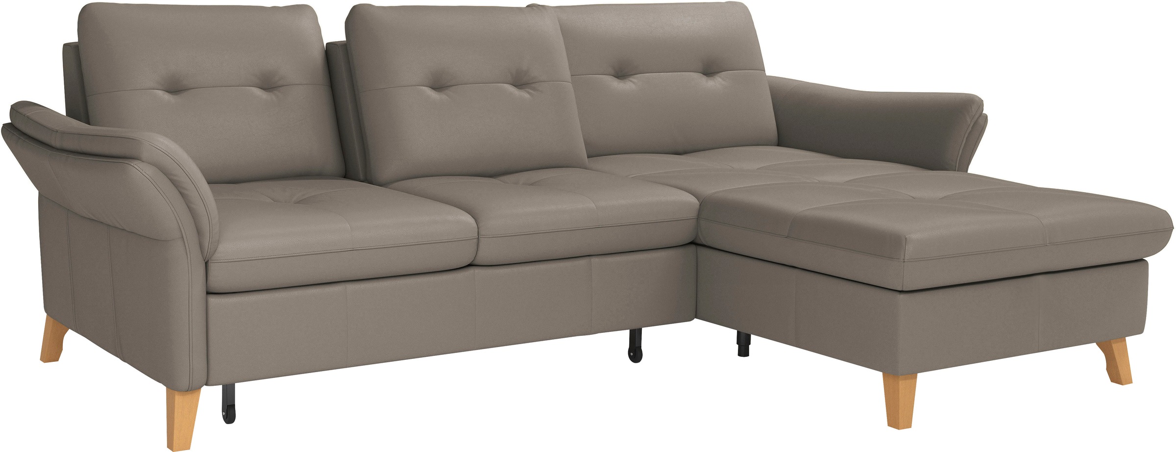 sit&more Ecksofa »Göteborg«, Sitztiefenverstellung und Federkern, wahlweise mit Bettfunktion