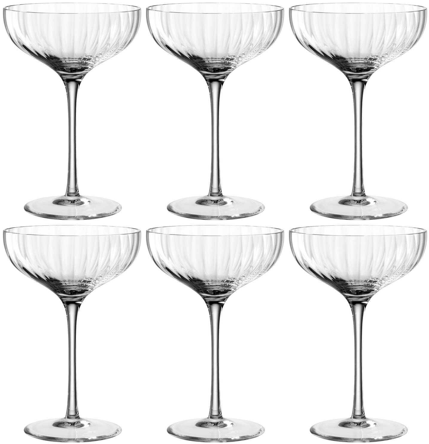 LEONARDO Champagnerglas »POESIA«, (Set, 6 tlg.), 260 ml, 6-teilig