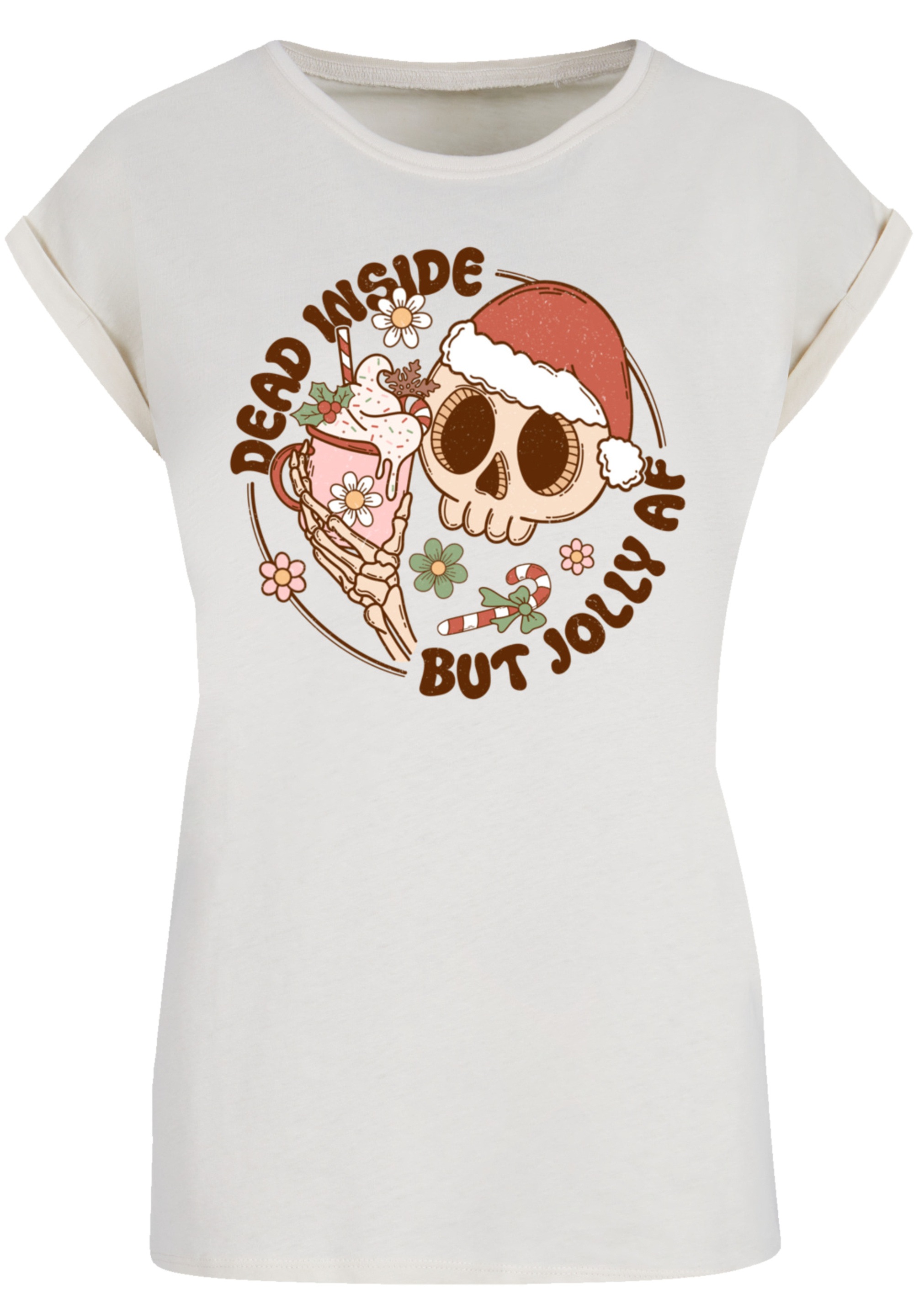 F4NT4STIC T-Shirt "Dead inside but jolly AF Weihnachten", Premium Qualität, günstig online kaufen