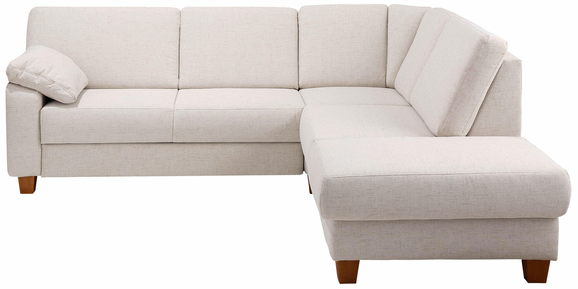 Home affaire Ecksofa »Belfort L-Form«, mit Federkern, wahlweise mit Bettfunktion und Stauraum