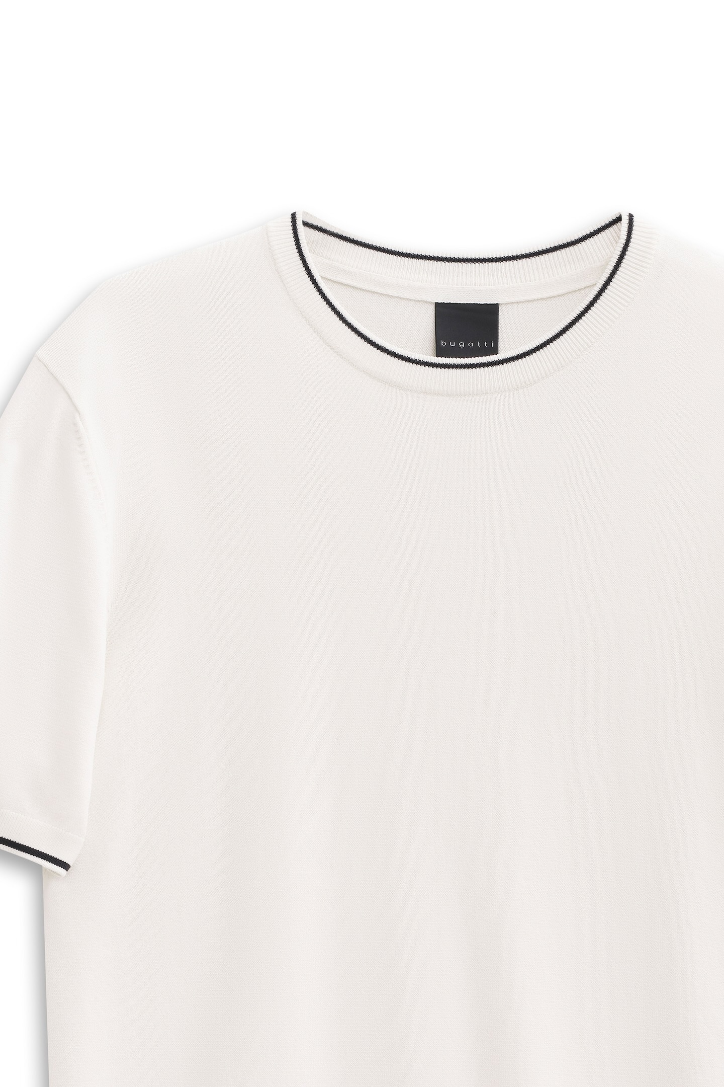 Bugatti Knit T-Shirt Ecru Size L 3