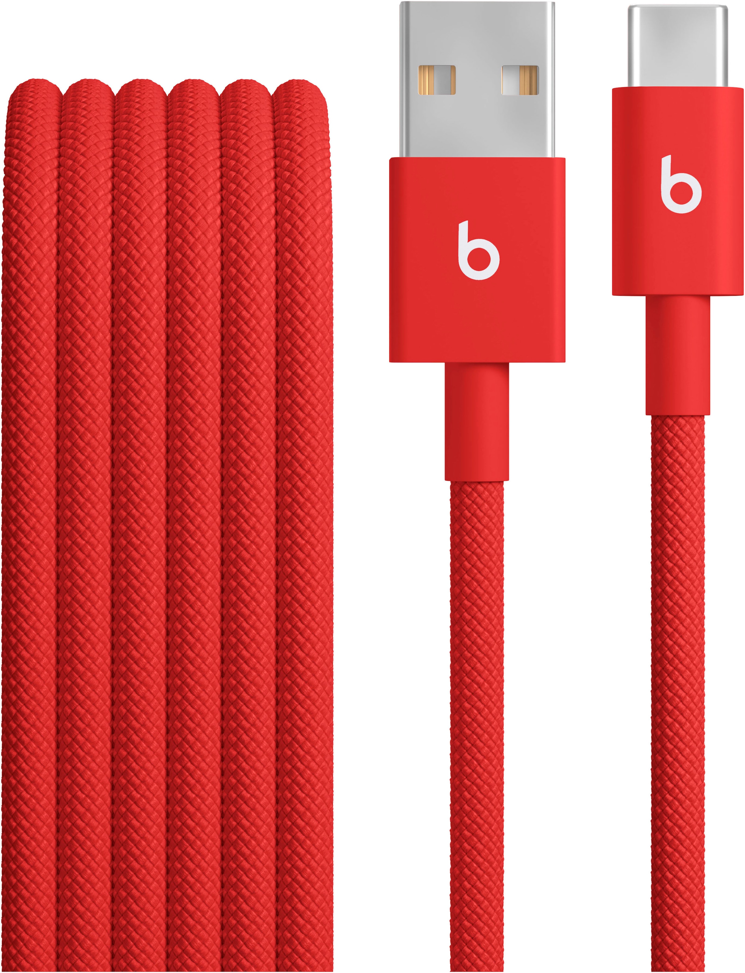 APPLE USB-Kabel "USB-A auf USB-C Gewebtes Kabel", 150cmcmblitz, rot, Kabel