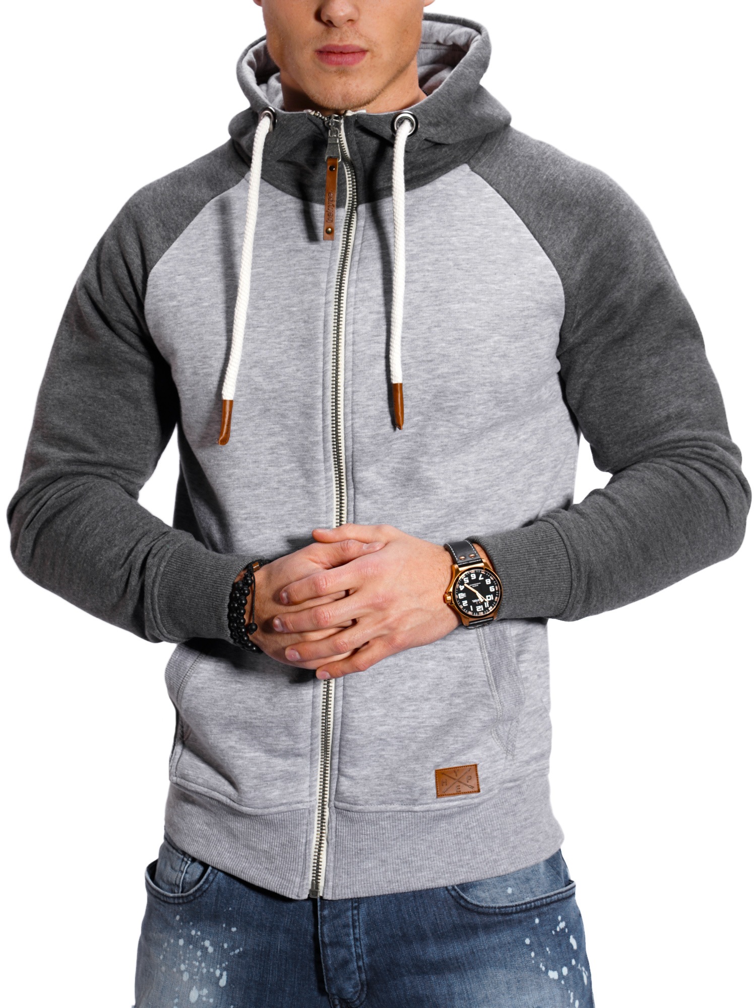 behype Sweatjacke »RAGLAN«, mit Raglan-Ärmeln