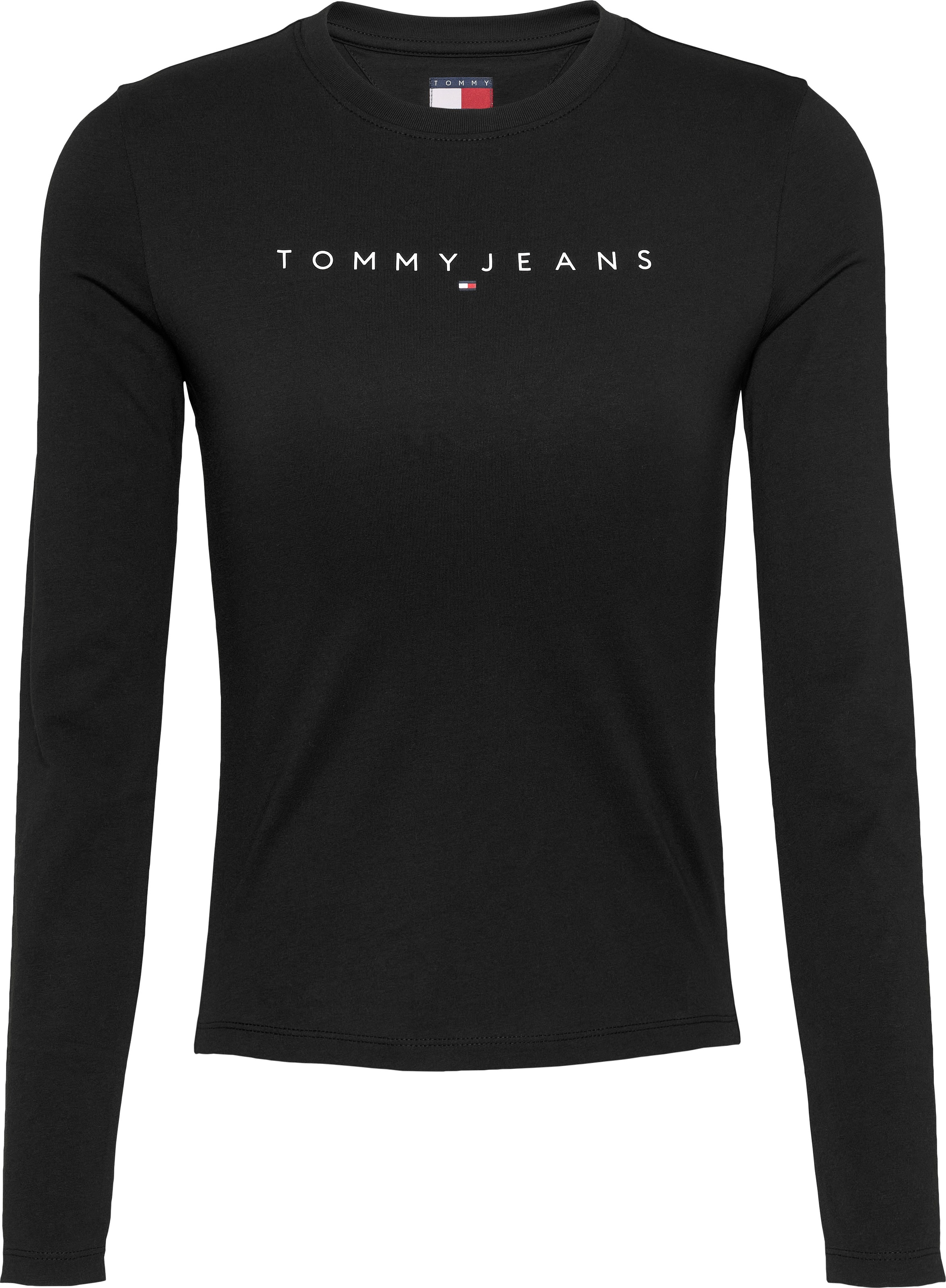 Tommy Jeans Langarmshirt »TJW SLIM LINEAR TEE LS EXT«, mit Logoschriftzug