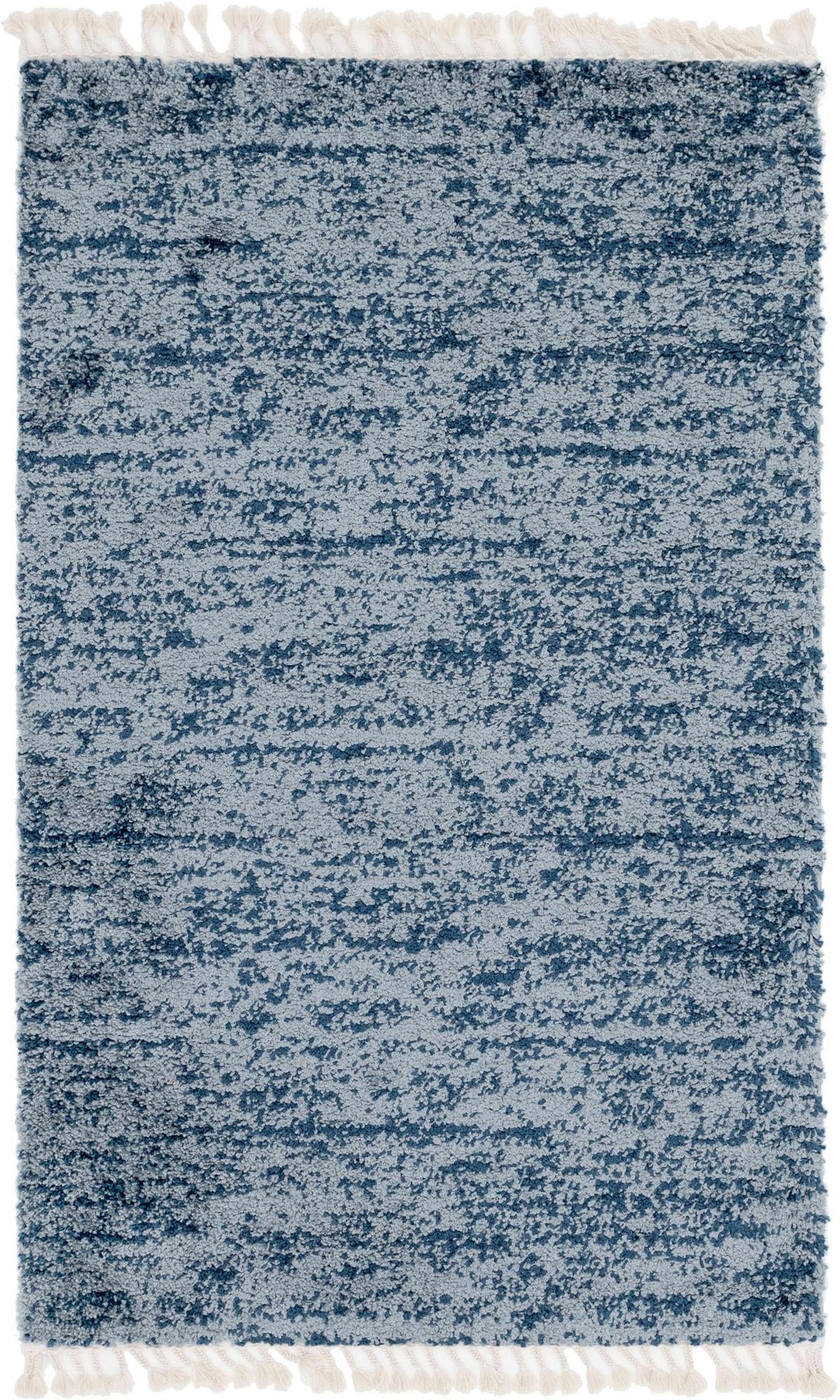 Myflair Möbel & Accessoires Hochflor-Teppich »Top Shag Lagerräumung«, rechteckig, 32 mm Höhe, gewebt, melierte Optik, weich & kuschelig, mit Fransen