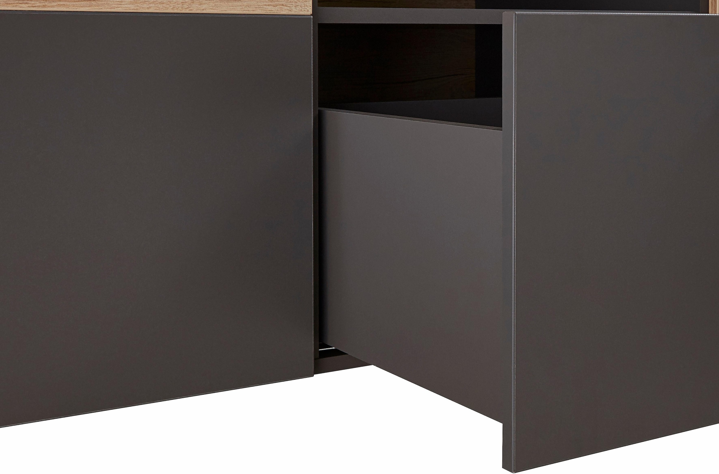 FORTE Lowboard »Como«, TV-Board, LED Beleuchtung, Soft Close, Stauraum, 149,8/59,3/52 cm