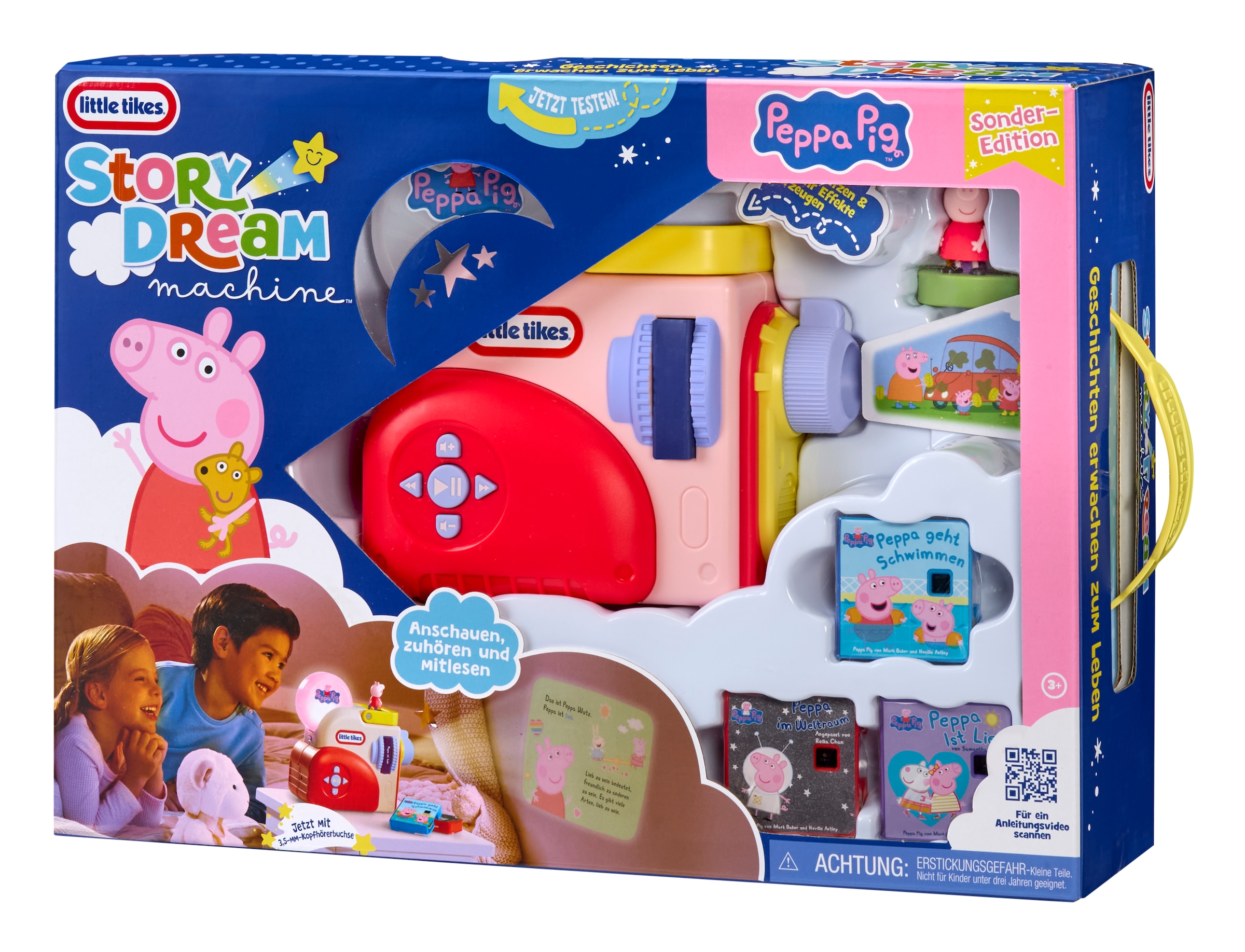 Little Tikes® Hörspiel »Story Dream Machine, Peppa Wutz inkl. Freundschafts-Kollektion« dynamische Licht- und Farbeffekte