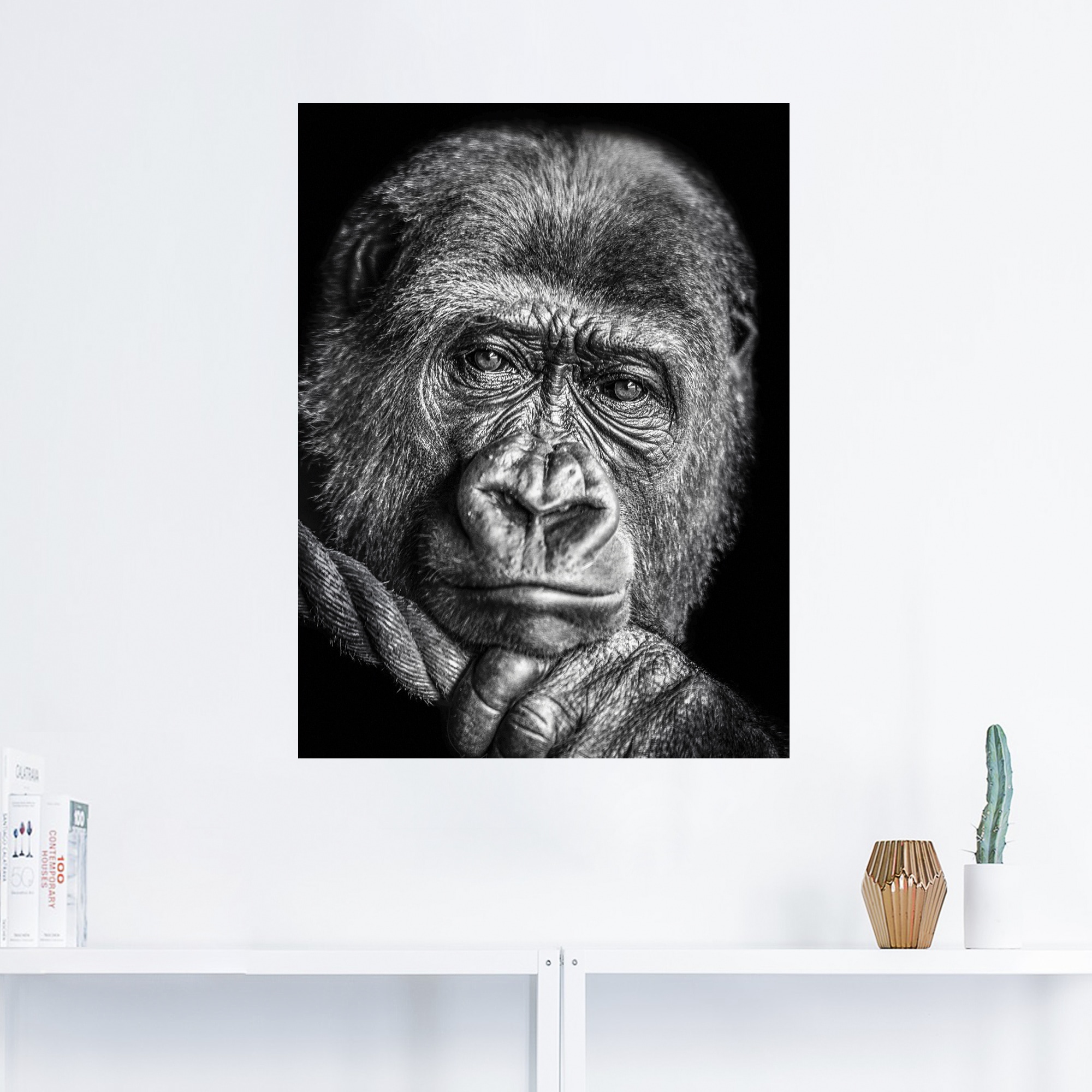 Artland Leinwandbild »Gorilla«, Wildtiere, (1 St.), auf Keilrahmen gespannt