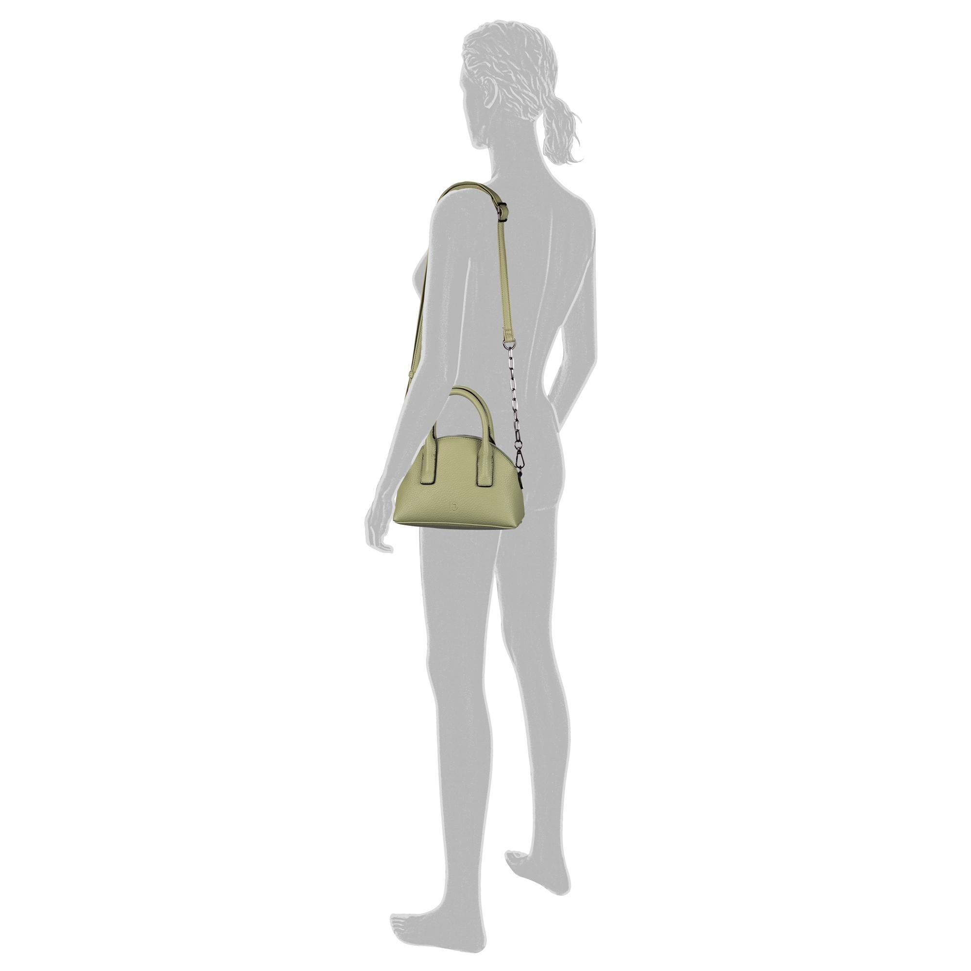 TOM TAILOR Denim Shopper »Licia«, aus genarbtem Lederimitat in moderner avantgardistischer Form
