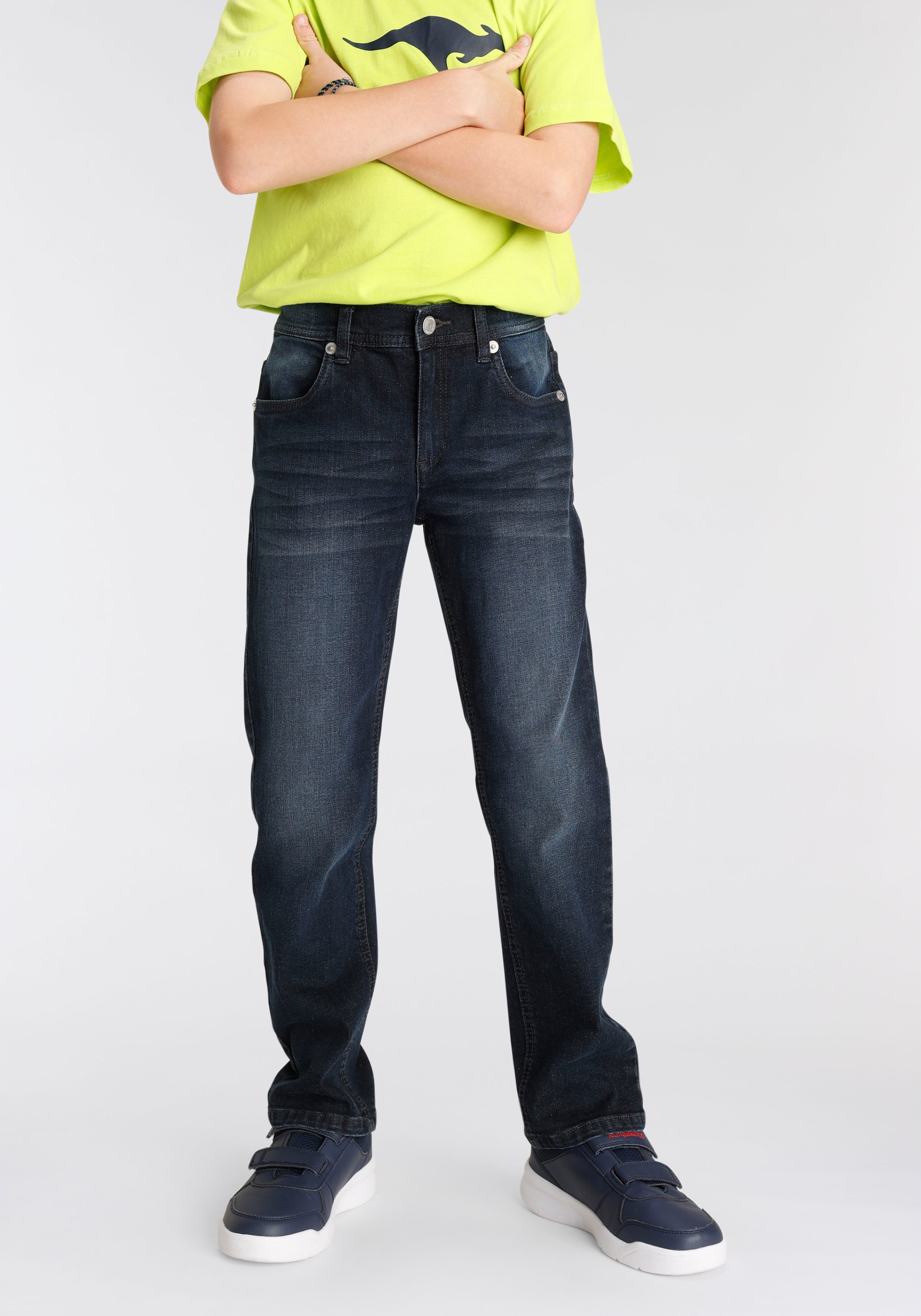 KangaROOS Stretch-Jeans fit | Beinverlauf« BAUR geradem regular », mit