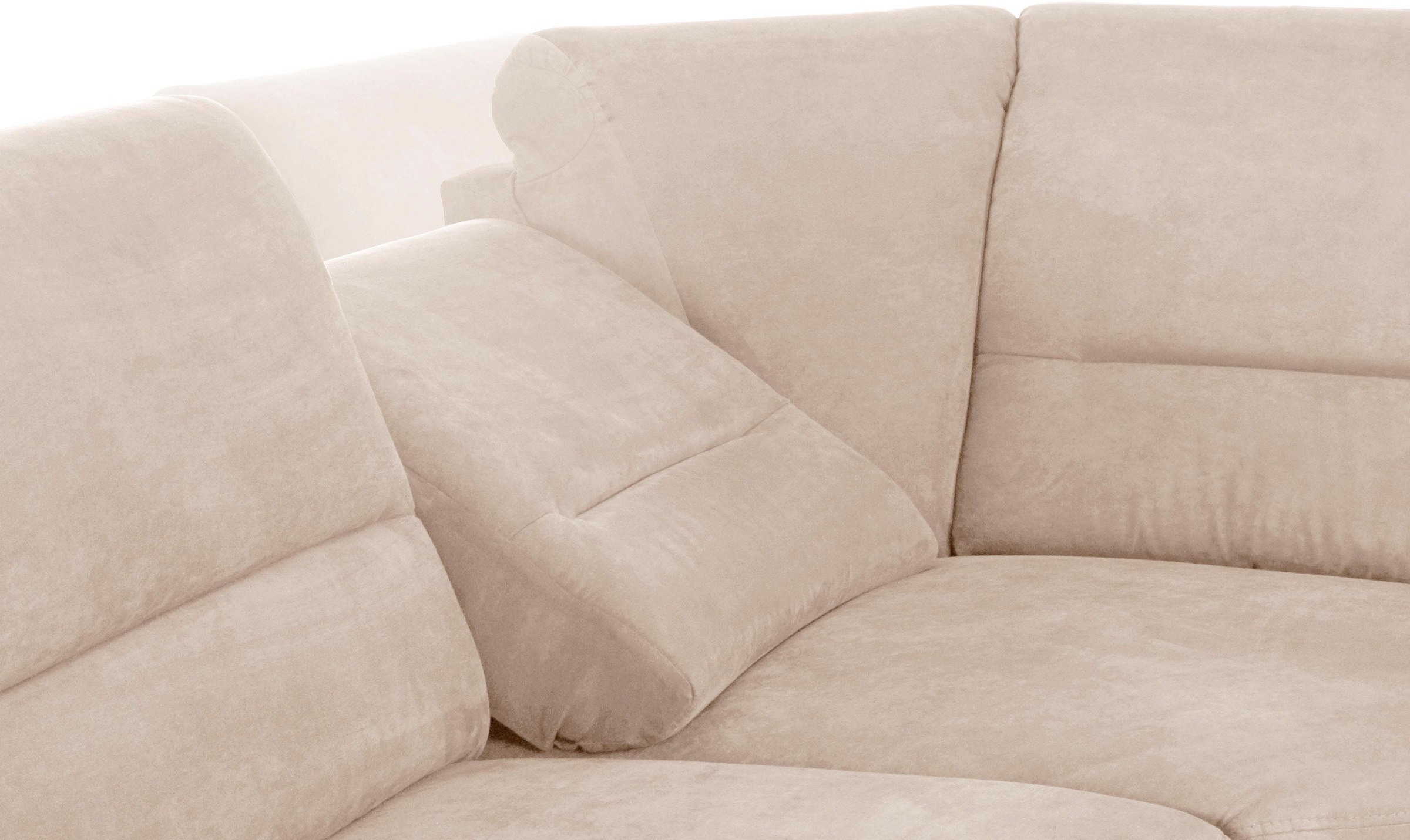 Places of Style Ecksofa »Cardoso L-Form«, mit Trapezecke für mehr Sitzkomfort, wahlweise auch mit Bettfunktion