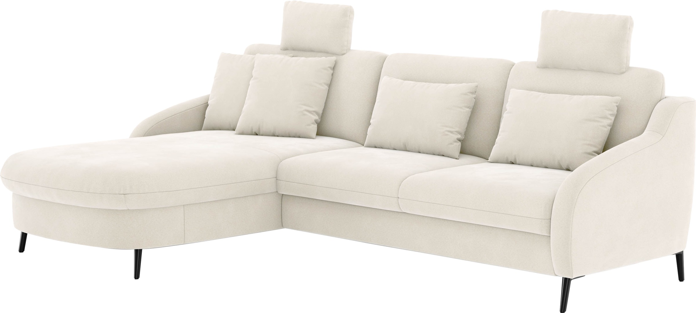 sit&more Ecksofa »Soul L-Form«, wahlweise mit Bettfunktion und Bettkasten oder Schubkasten