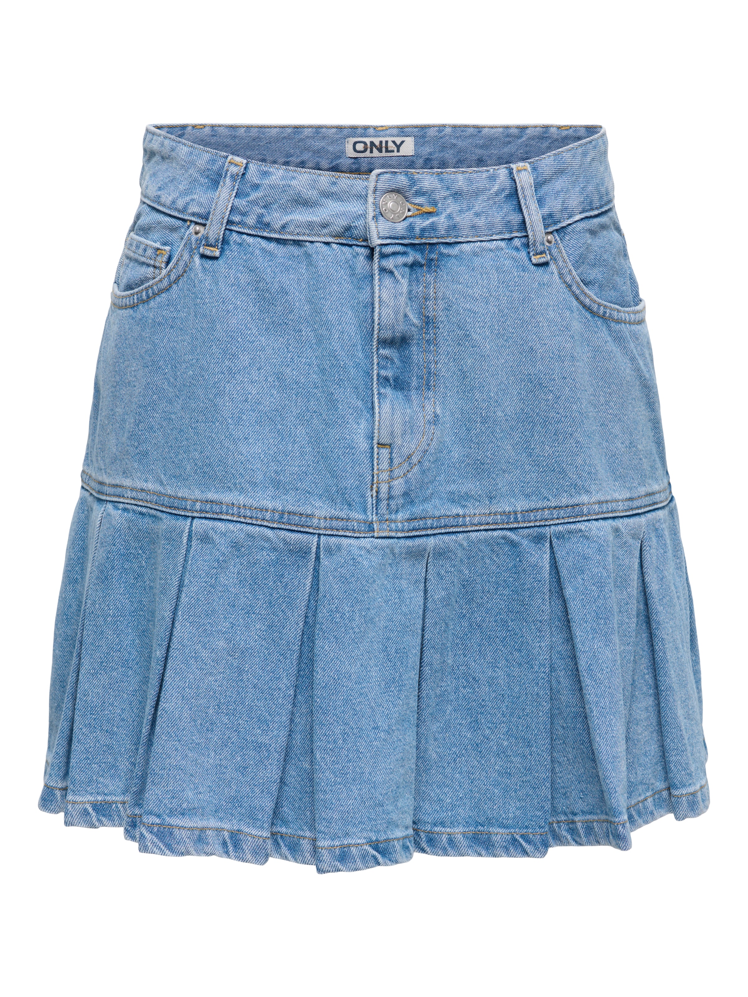 ONLY Jeansrock "ONLEMERSON REG PLEATED DNM SKIRT TAI" Baumwolle, Regular Wa günstig online kaufen