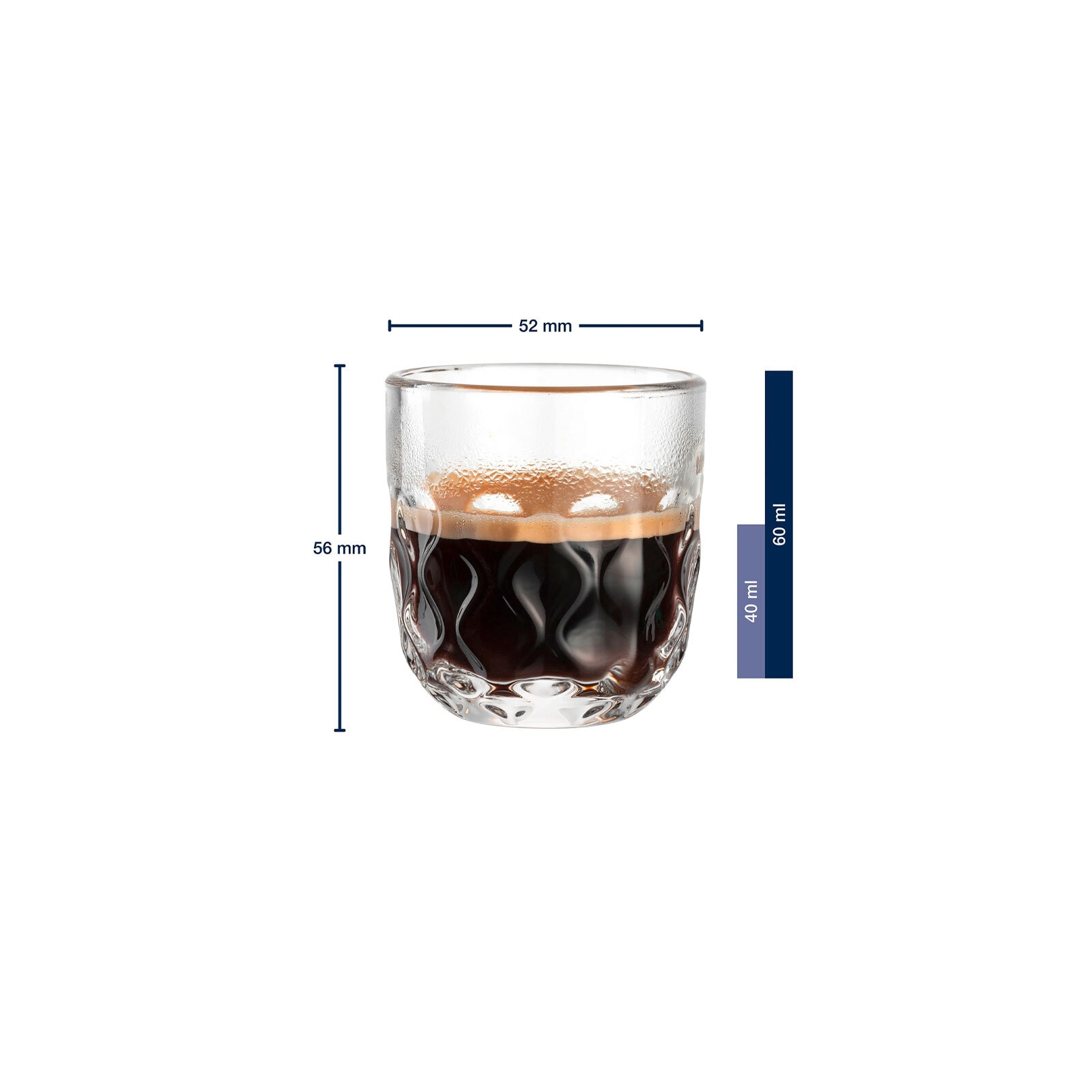 LEONARDO Espressoglas »Espressogläser (2) Gocce 60 ml 2er Set transparent«