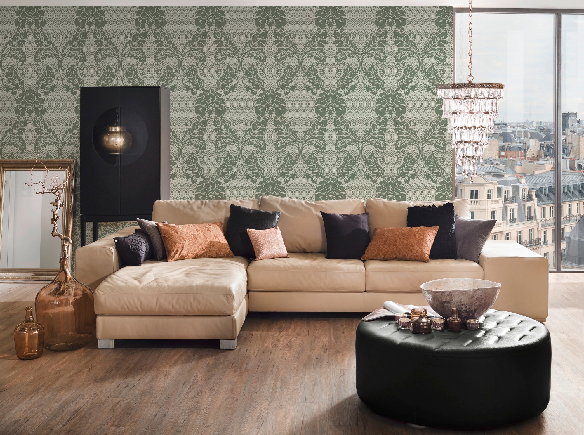 Architects Paper Vliestapete »Luxury wallpaper«, Barock-ornamental-gemustert, Ornament Tapete Barock Tapeten Wohnzimmer Schlafzimmer Küche Flur Büro