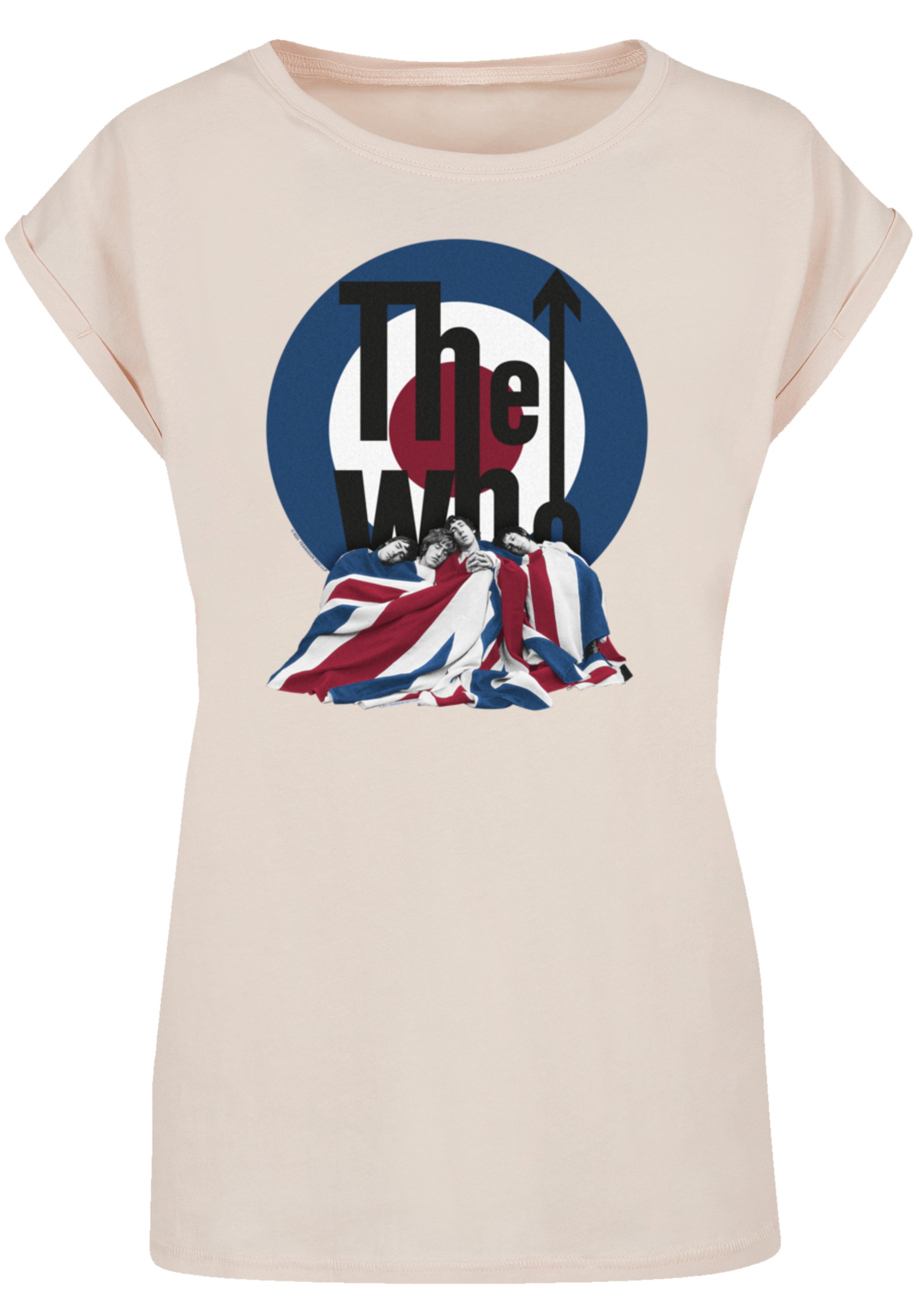 F4NT4STIC T-Shirt »The Who Flag Blanket«, Premium Qualität