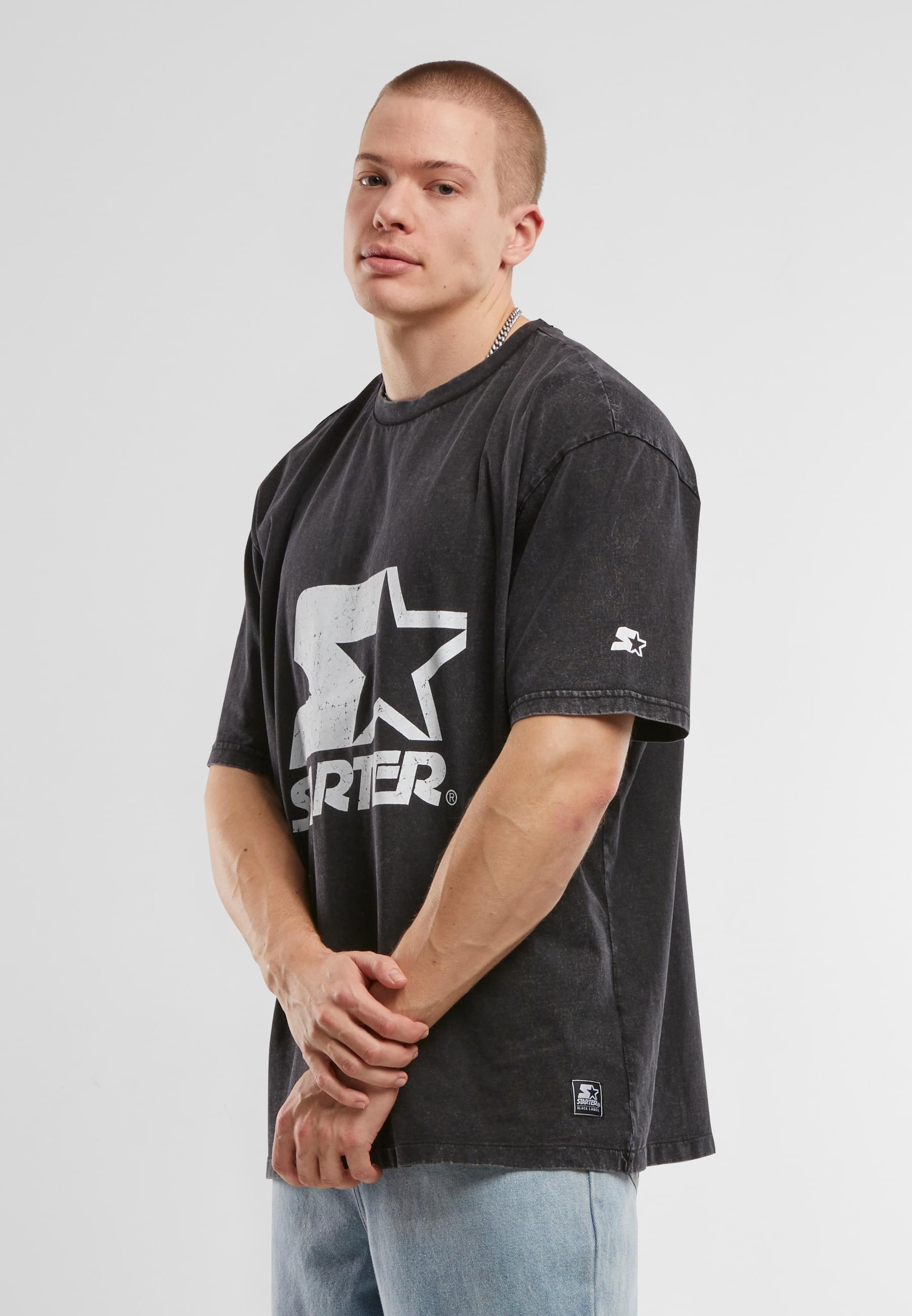 Starter Black Label T-Shirt »Starter Black Label Starter Logo Oversize Acid Tee«, (1 tlg.)