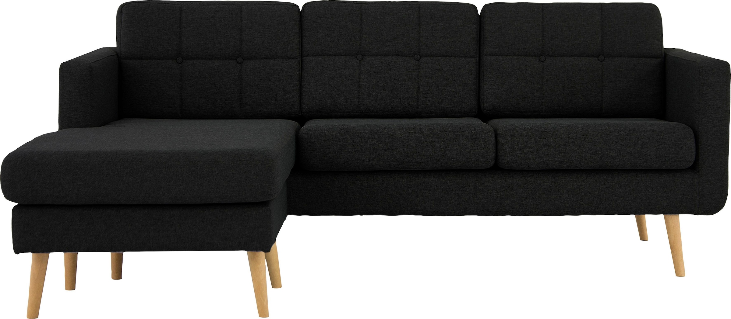 Home affaire Ecksofa "Brest L-Form", mit Knopfheftung und Steppung im Rücke günstig online kaufen