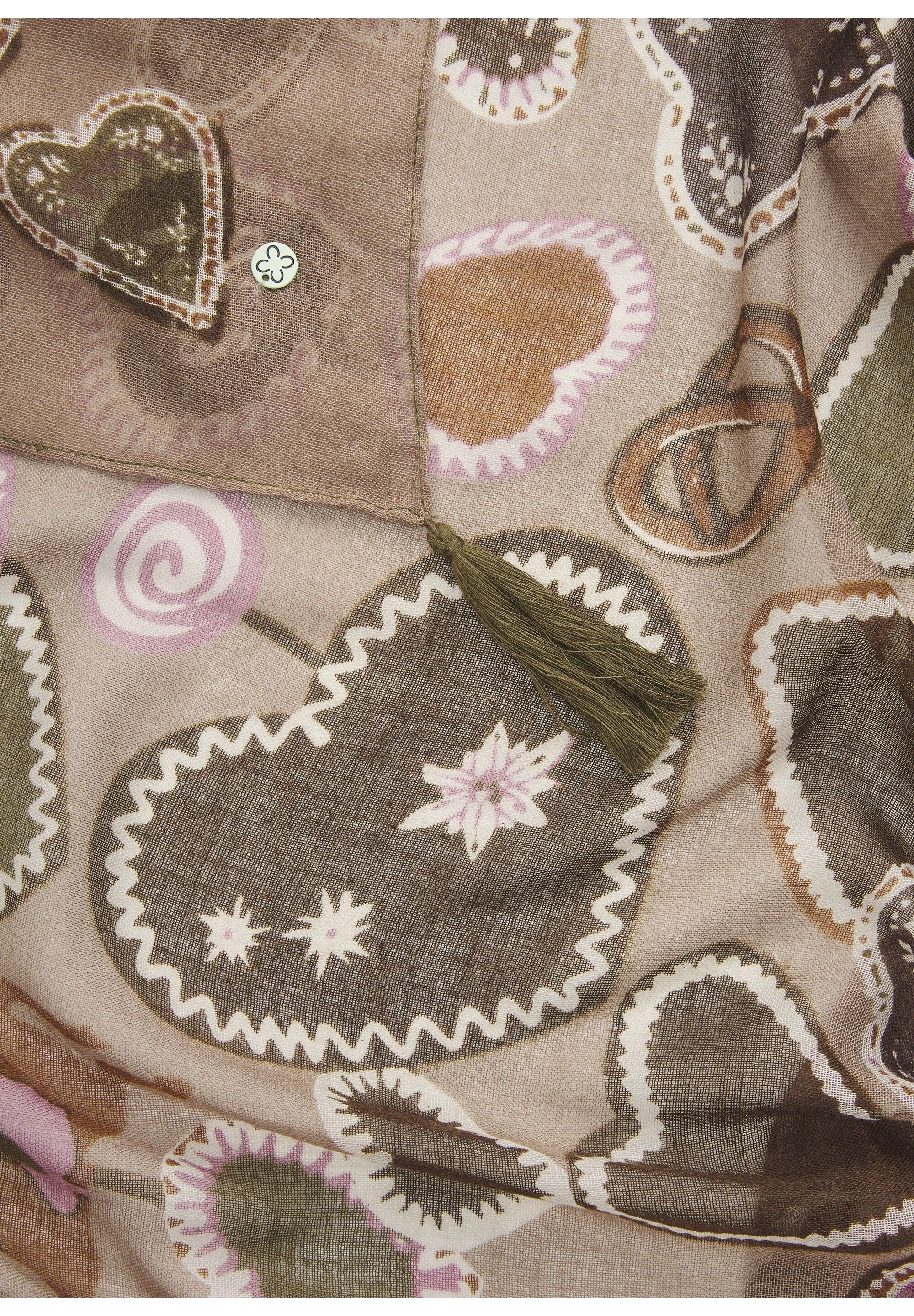 Codello Modetuch »Codello Tuch« mit Oktoberfest-Herzmotiven