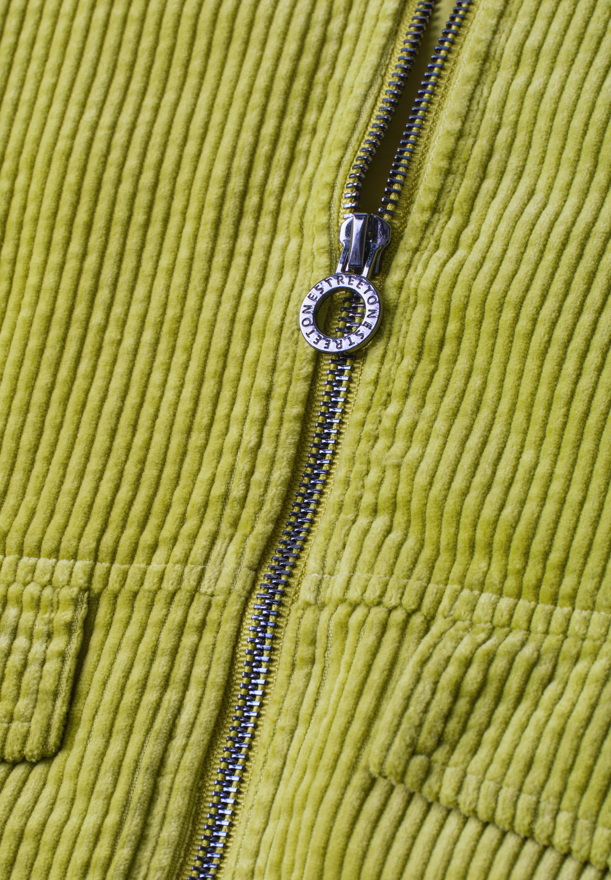 STREET ONE Cordjacke ohne Kapuze mit Tunnelzugsaum