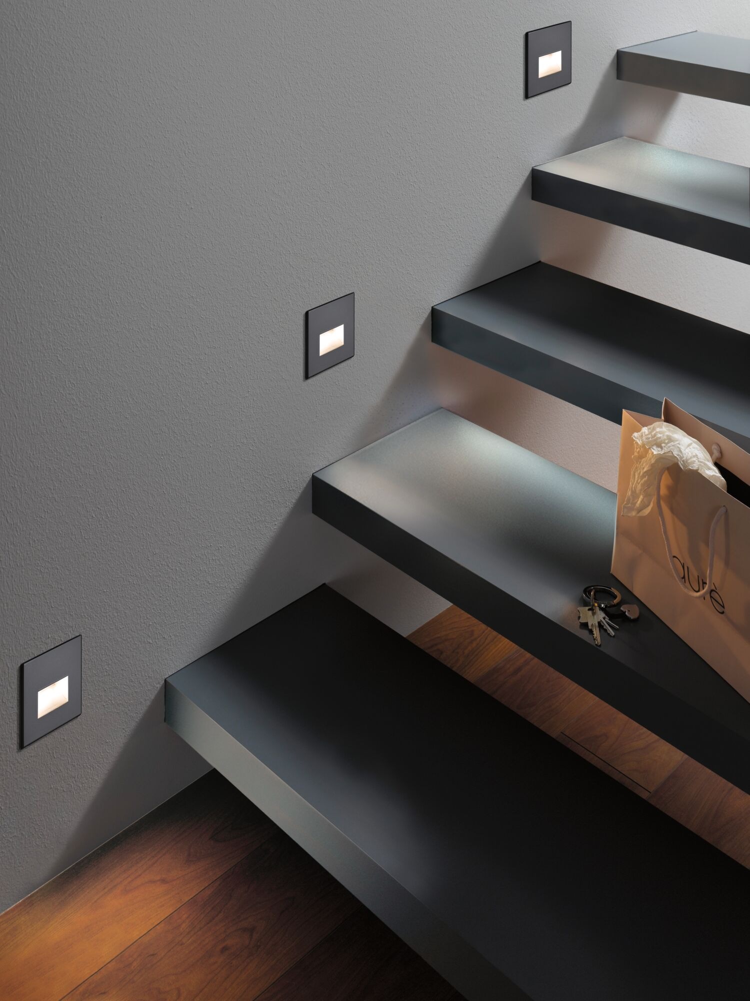 Paulmann LED Einbauleuchte »LED Wandeinbauleuchte Edge Quadro 1,2W 25lm 230V«, 1 flammig