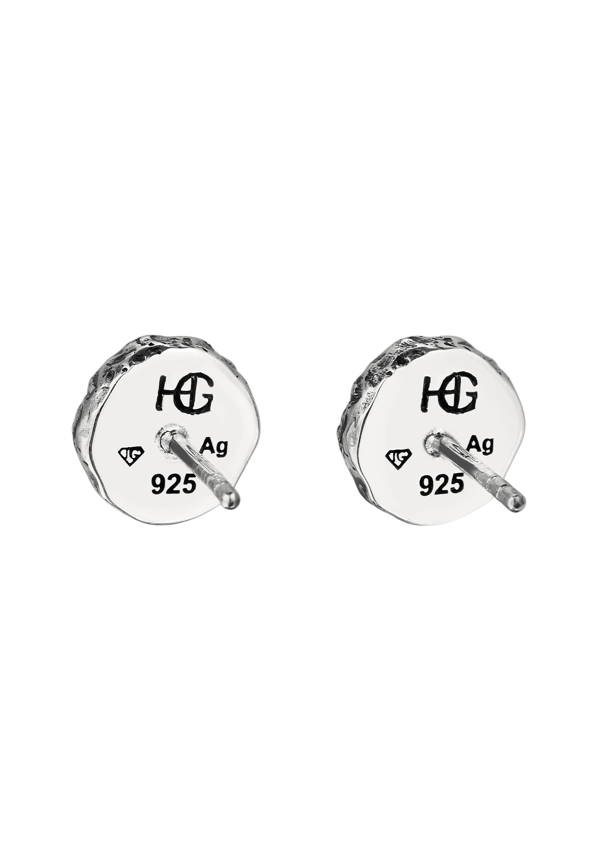 HAZE & GLORY Paar Ohrstecker »Ohrringe Ohrstecker Jasper Braun 925 Sterling Silber«