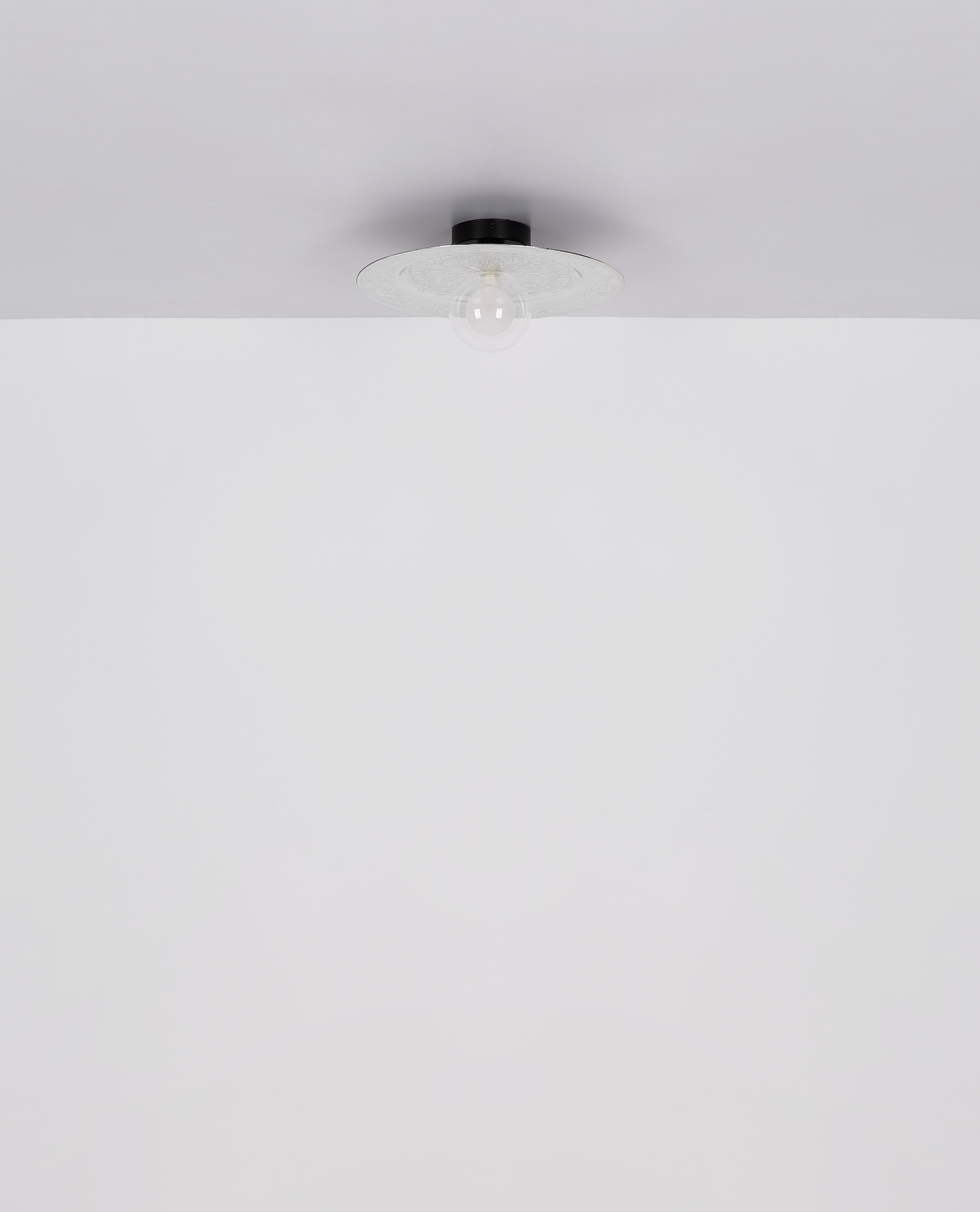 GLOBO LIGHTING Deckenleuchte »RIGA«, Leuchtmittel G9 | ohne Leuchtmittel, Deckenlampe / Schlafzimmer / Büro / Wohnzimmer / silber / rund