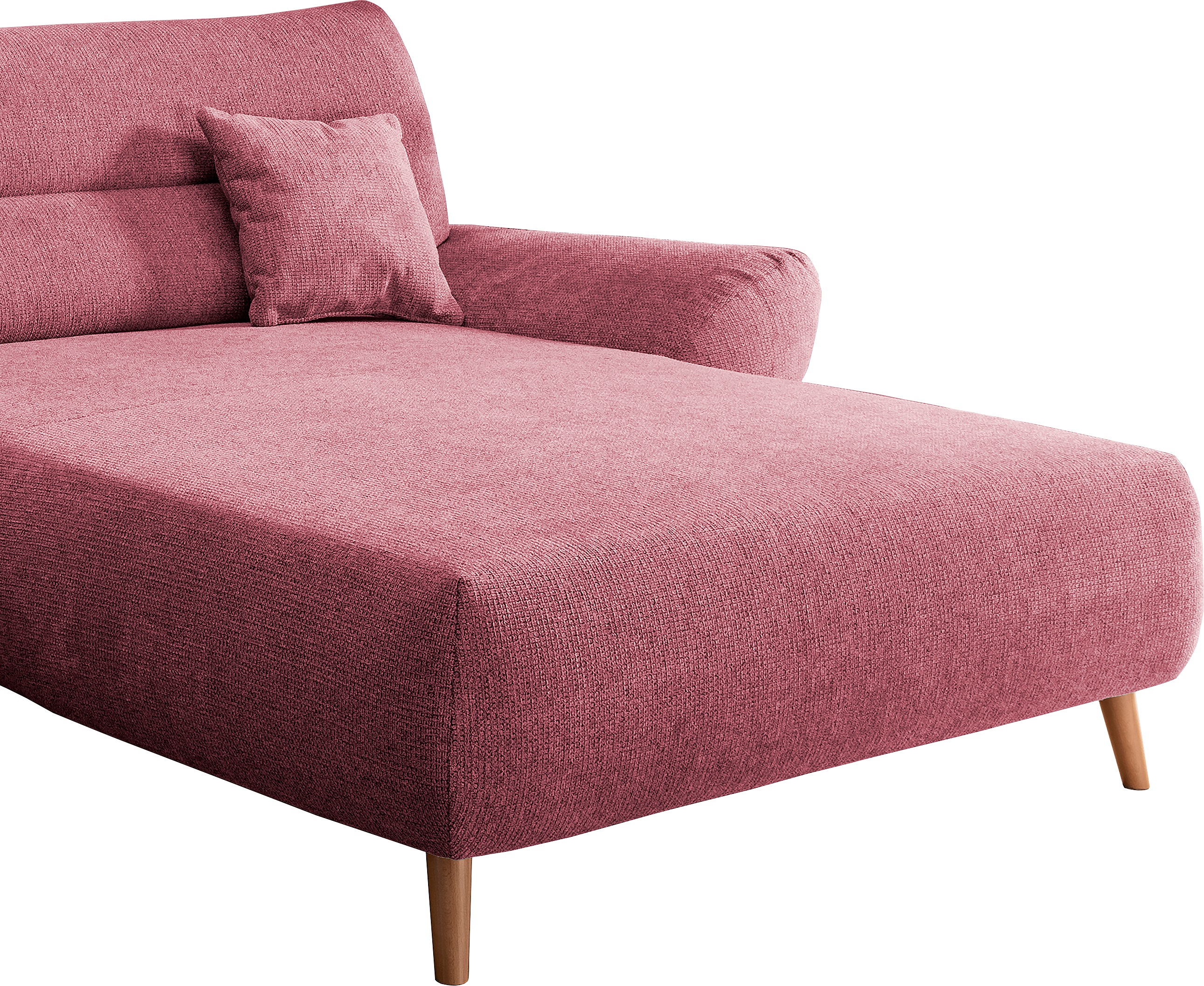 Thumbnail - Home affaire Ecksofa "Drago, elegant und zeitlos, komfortabel, Holzfuß, L-Form" frei im Raum stellbar, inkl. 2 Zierkisse...