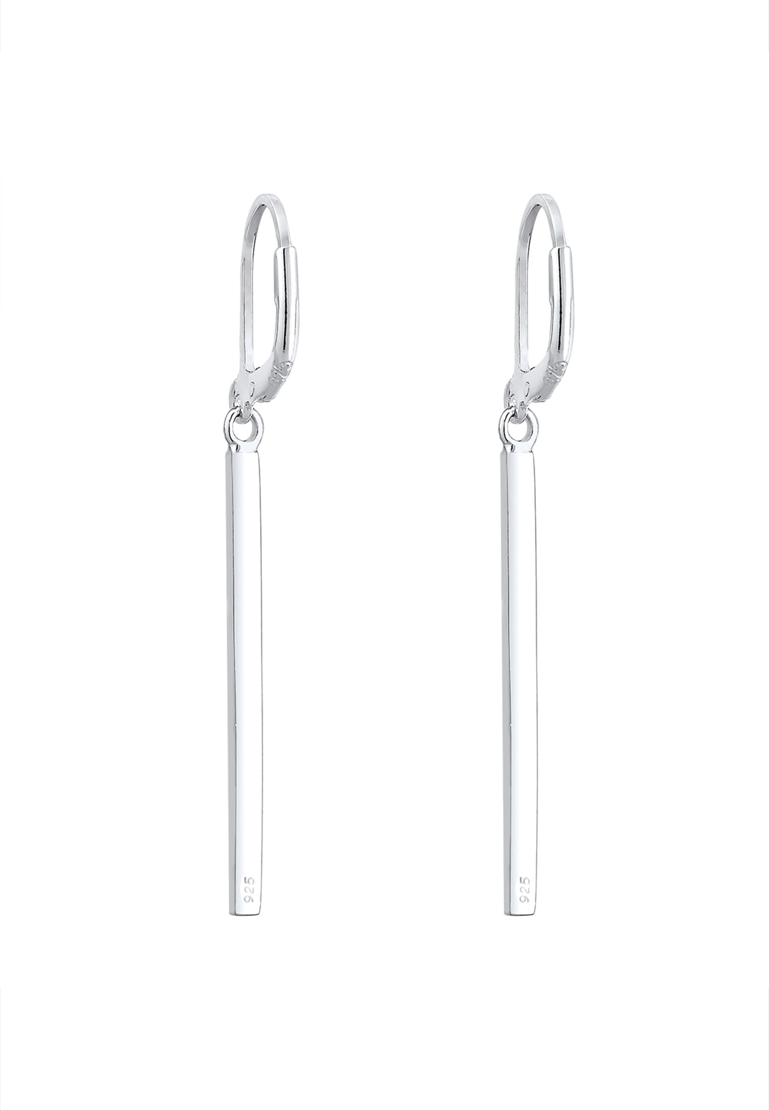 Paar Ohrhänger ELLI "Stab lang mit 925 Silber, mit Kristallen von Swarovski", blau, Ohrringe, Damen, onesize,mit Steinen, Silber 925 (Sterlingsilber) 3
