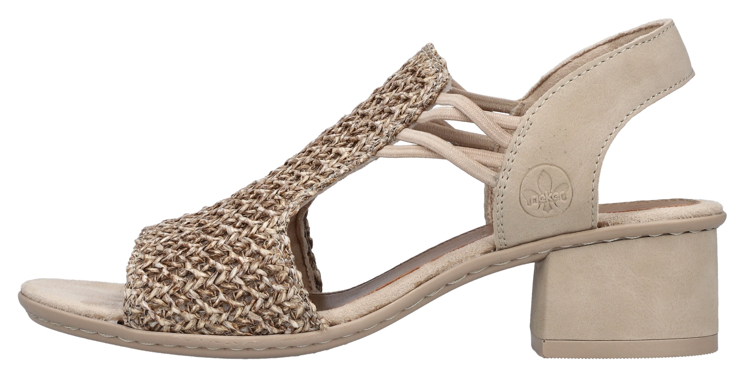 Rieker Sandalette, Sommerschuh, Schaftsandale mit seitlichen Gummizügen für guten Sitz