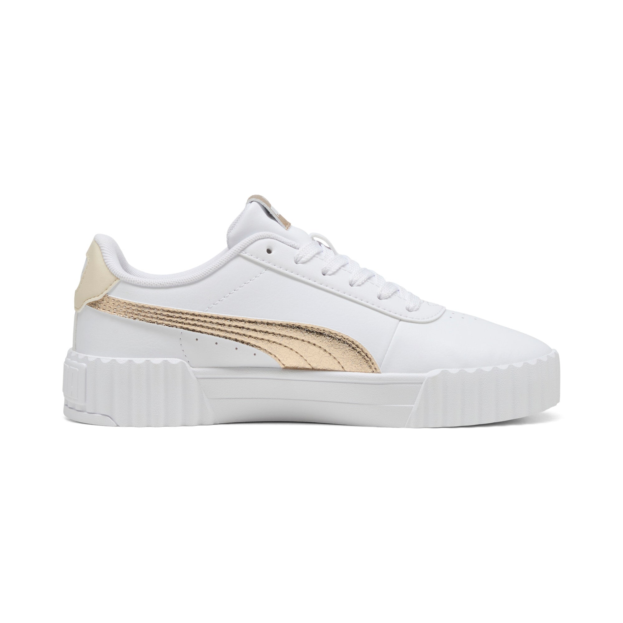 PUMA Sneaker »CARINA 3.0 METALLIC WHISPER«  mit Schnürverschluss, leicht profilierte Gummi-Laufsohle