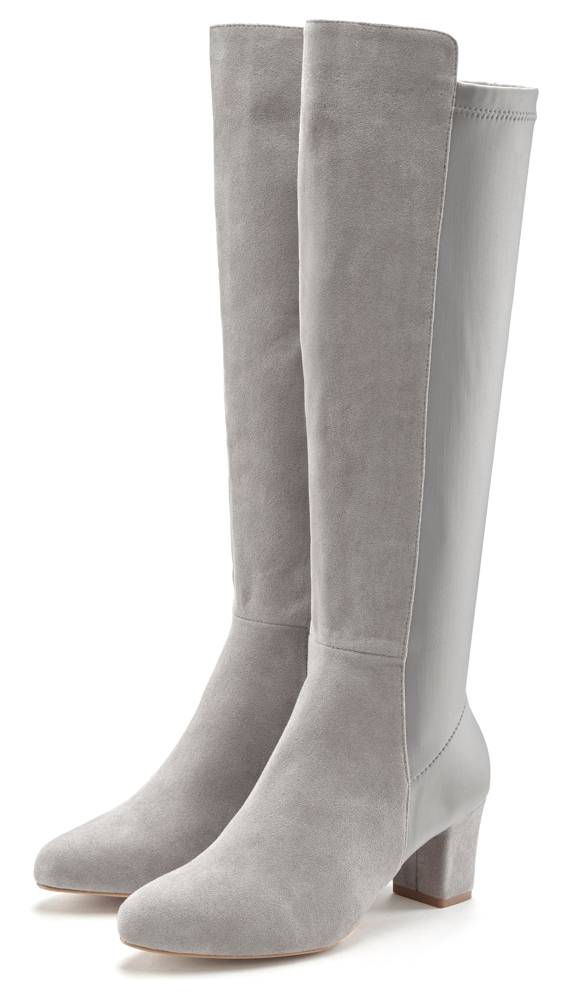 LASCANA Stiefel, mit Stretcheinsatz und Langschaft, Stiefelette, Langer Sti günstig online kaufen