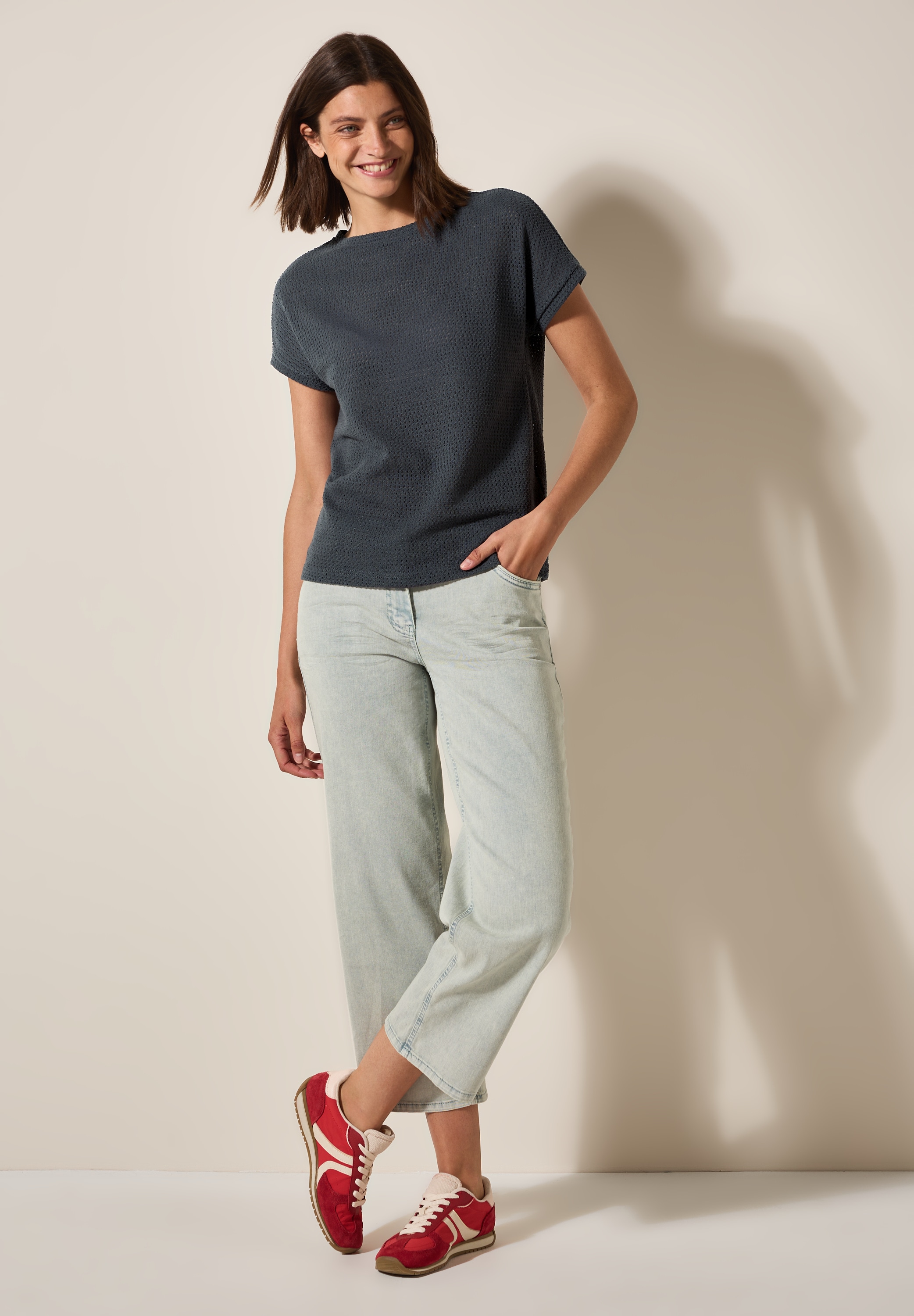 Cecil T-Shirt, im soften Baumwoll-Mix