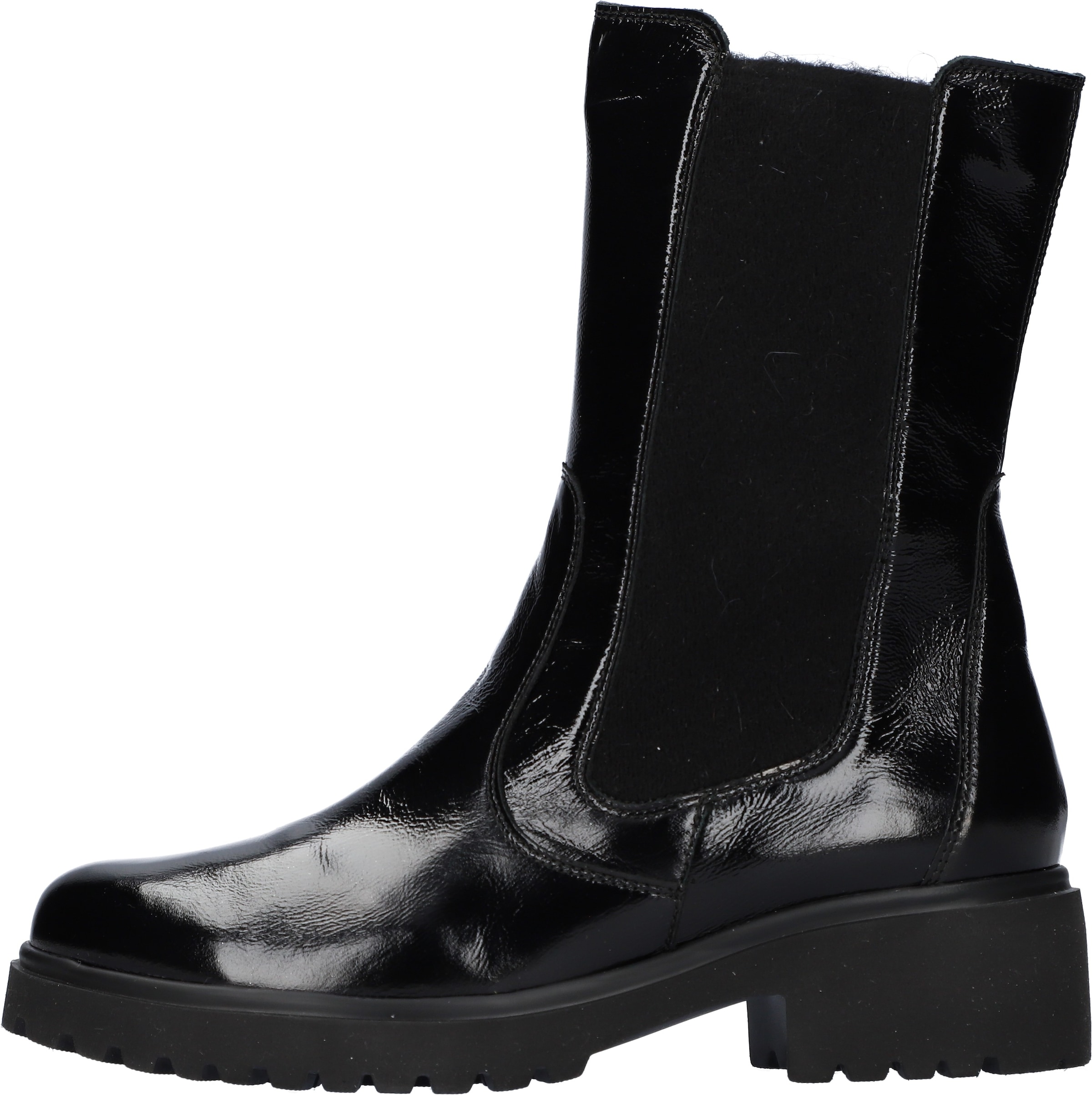 Waldläufer Chelseaboots »H-LUISE«, Schlupfboots, Stiefelette, Blockabsatz, Bequemweite G (= weit)
