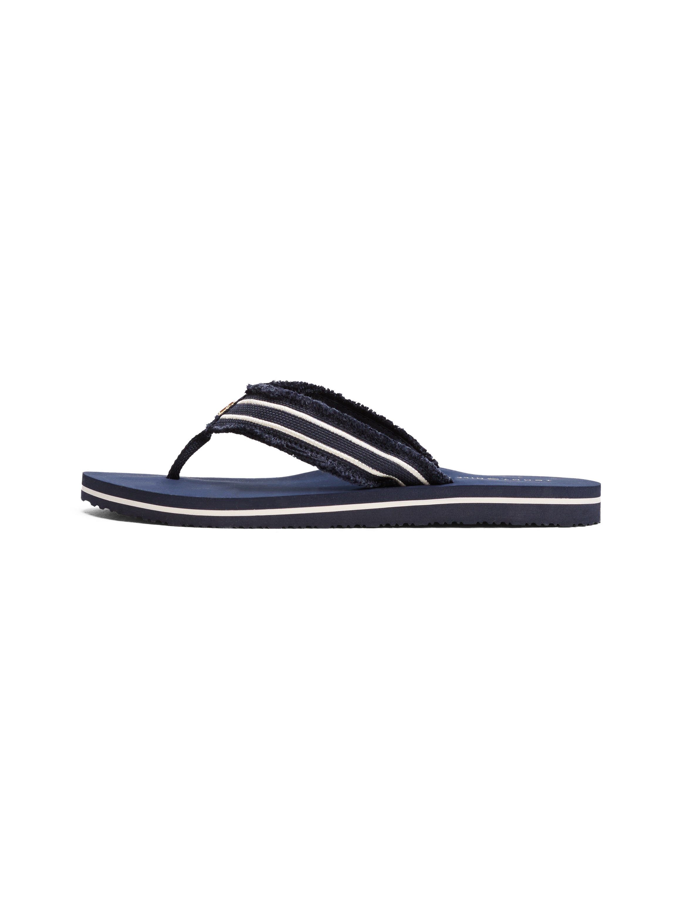 Thumbnail - Tommy Hilfiger Zehentrenner "TH WEBBING BEACH SANDAL", Dianette, Sommerschuh, Strandschuh mit ausgefranster Bandage