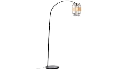 Brilliant Leuchten Bogenlampe »Slope«, E27, 1 St., Bogenlampe 1,5m schwarz/natur kaufen